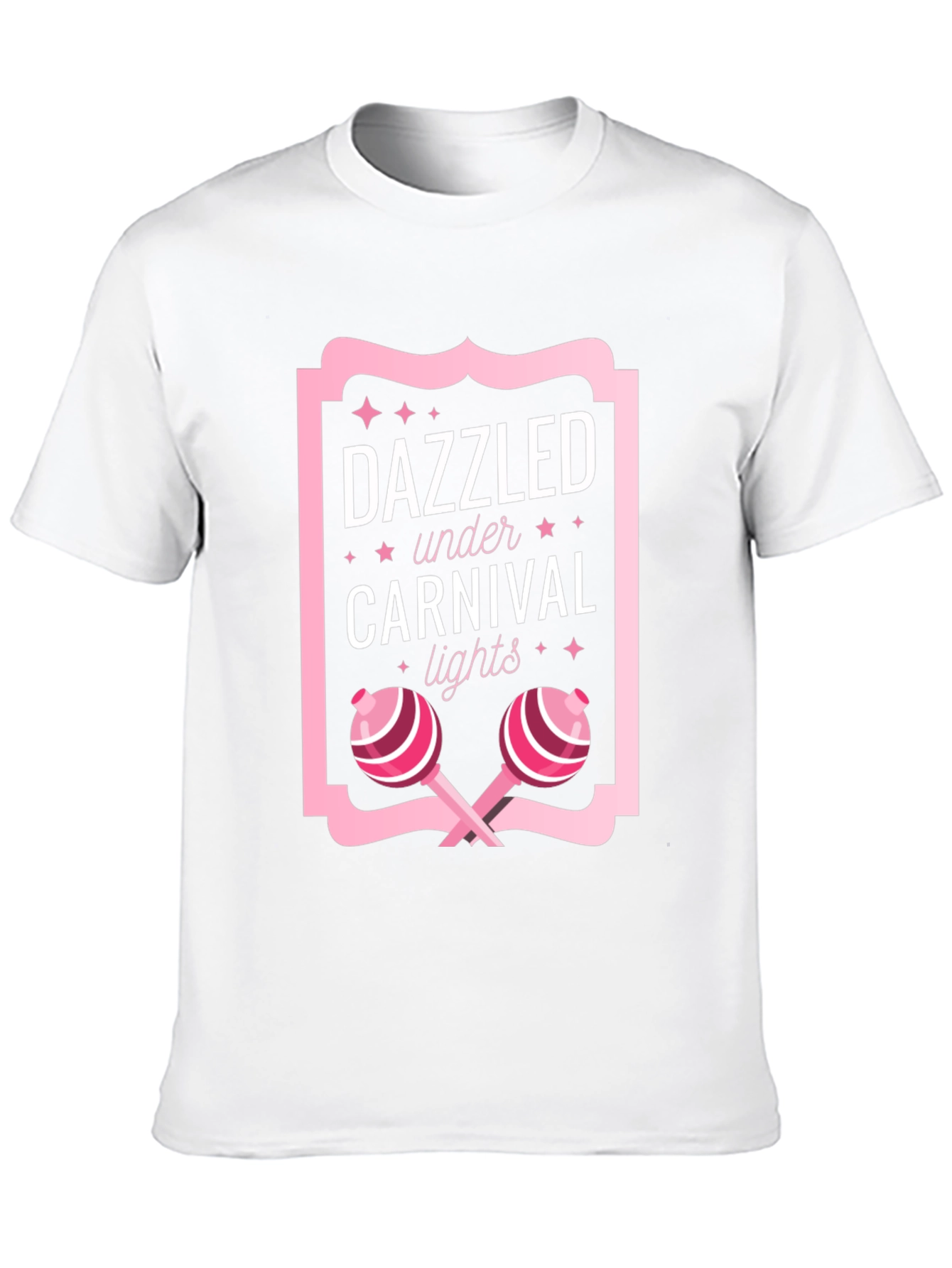 Black Dazzled Under Carnival Lights Graphic Tee view 10