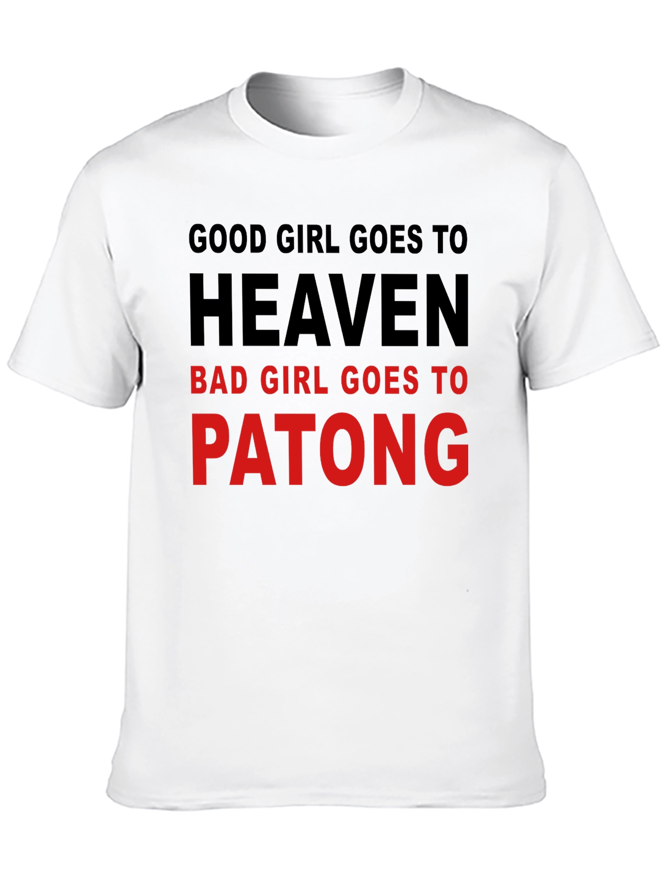 Black Good Girl/Bad Girl Novelty T-Shirt view 10