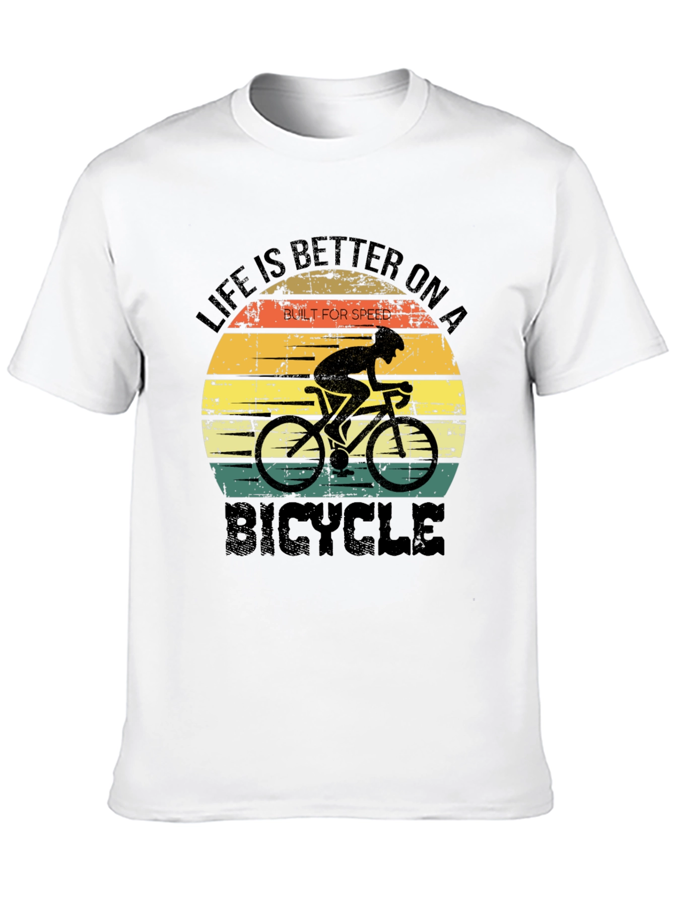 Black Life is Better On a Bicycle T-Shirt view 10
