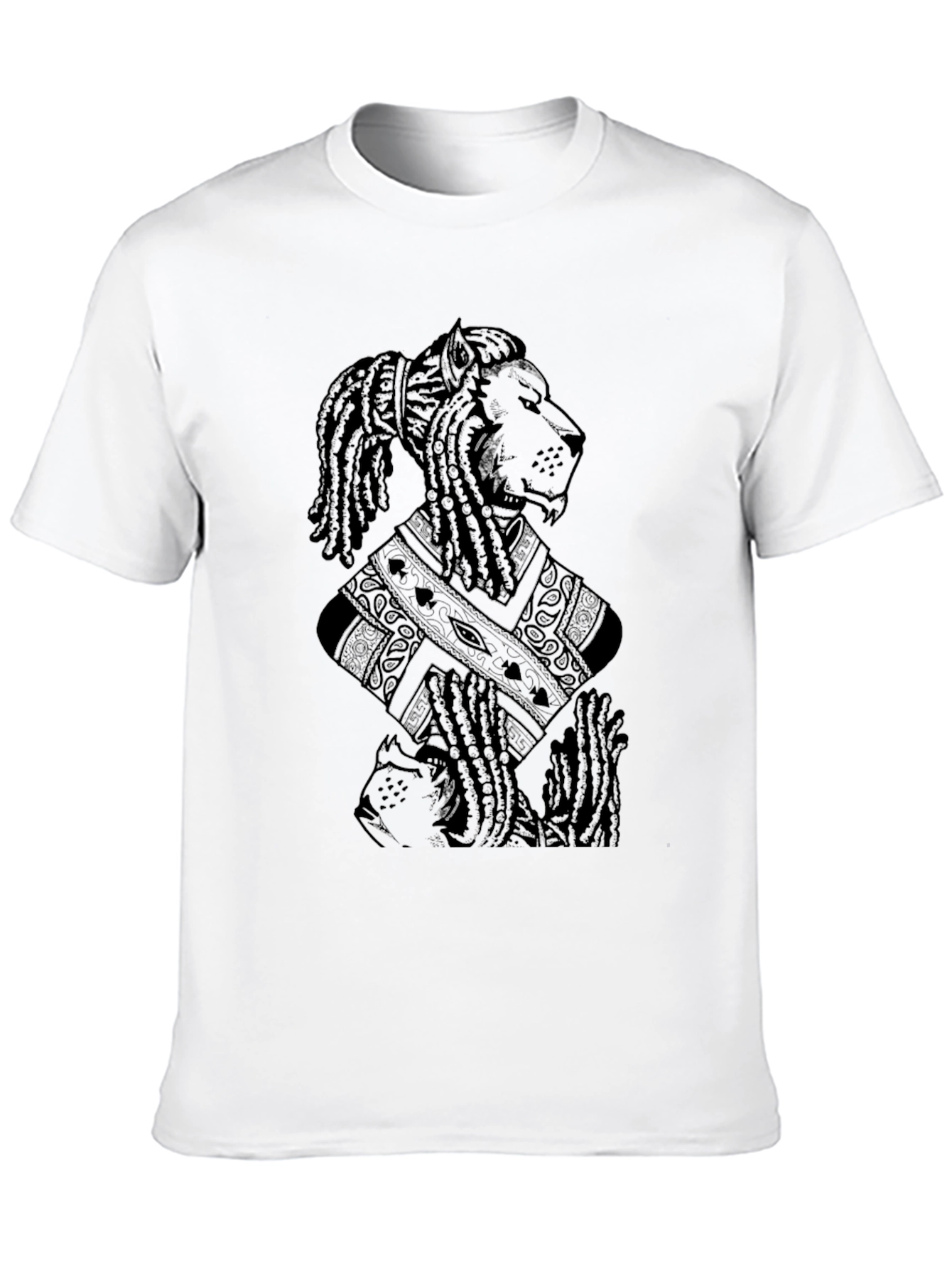 Black Lion King T-Shirt - Black Graphic Tee view 10