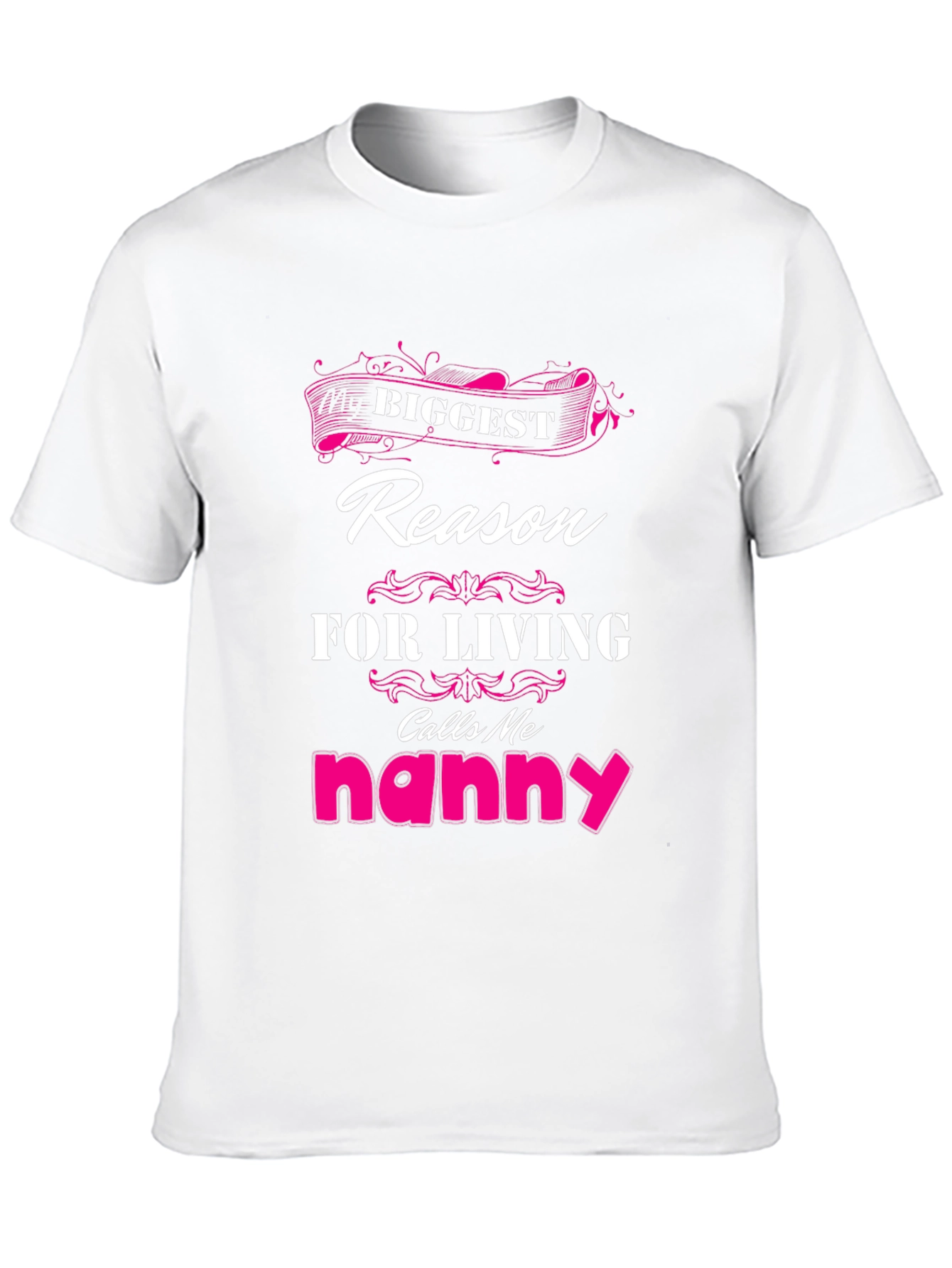 Black Biggest Reason For Living Nanny T-Shirt view 10