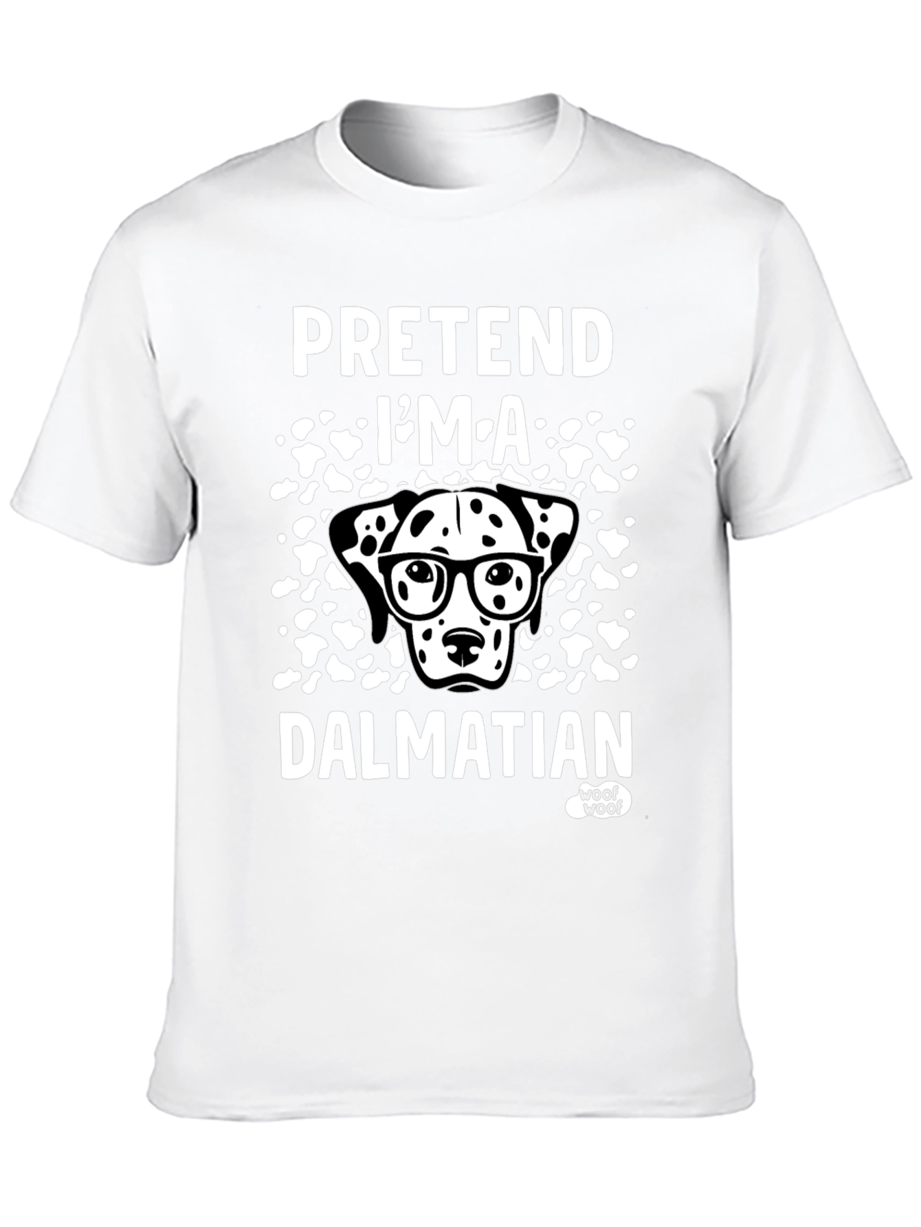 Black Pretend I'm a Dalmatian T-Shirt view 10