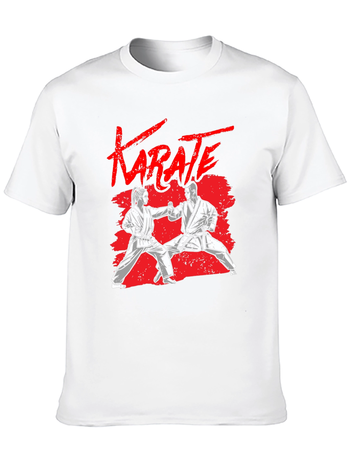 Black Karate Graphic Black T-Shirt view 10