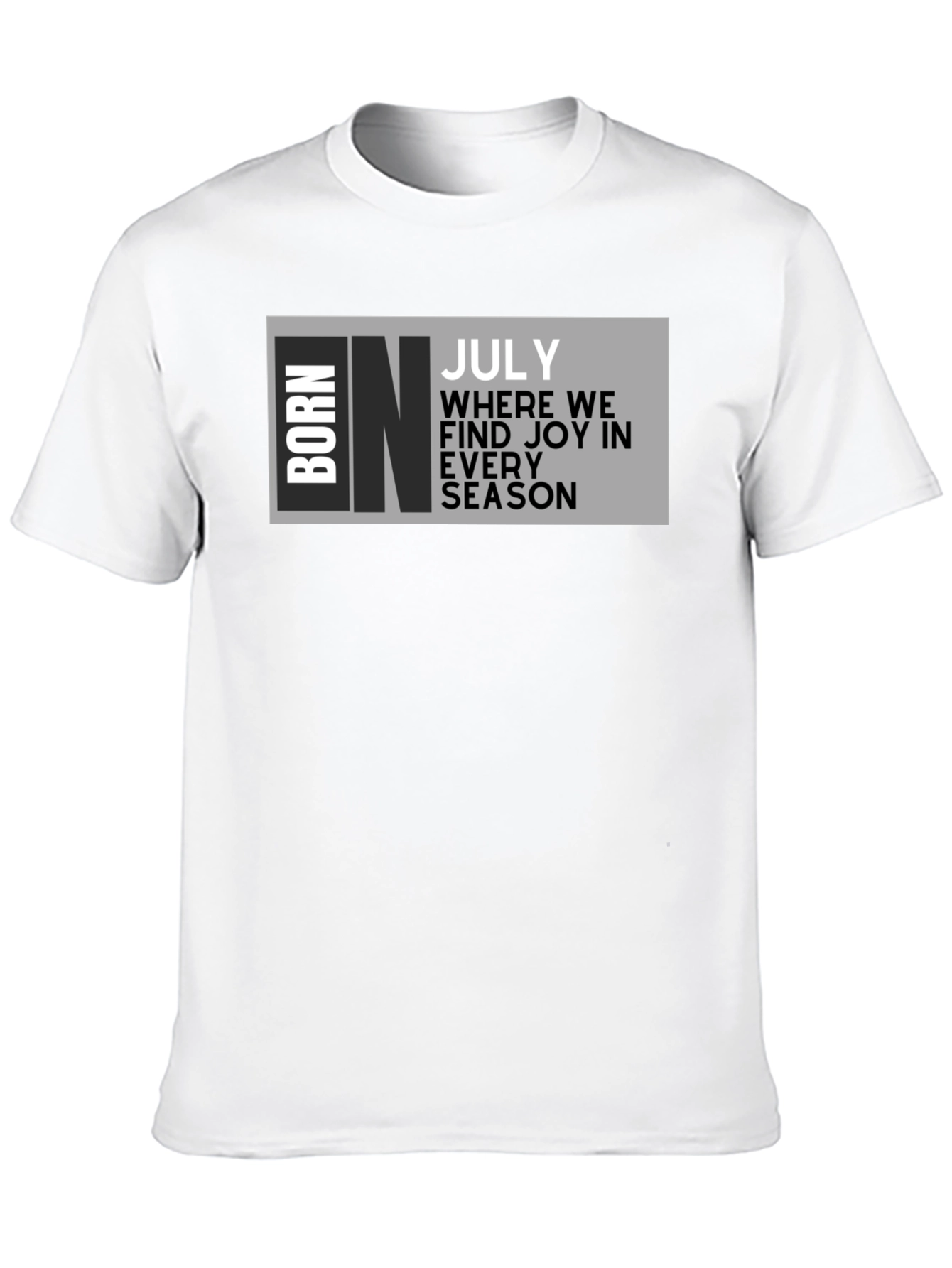 Black Born in July T-Shirt - Birthday Month Tee view 10