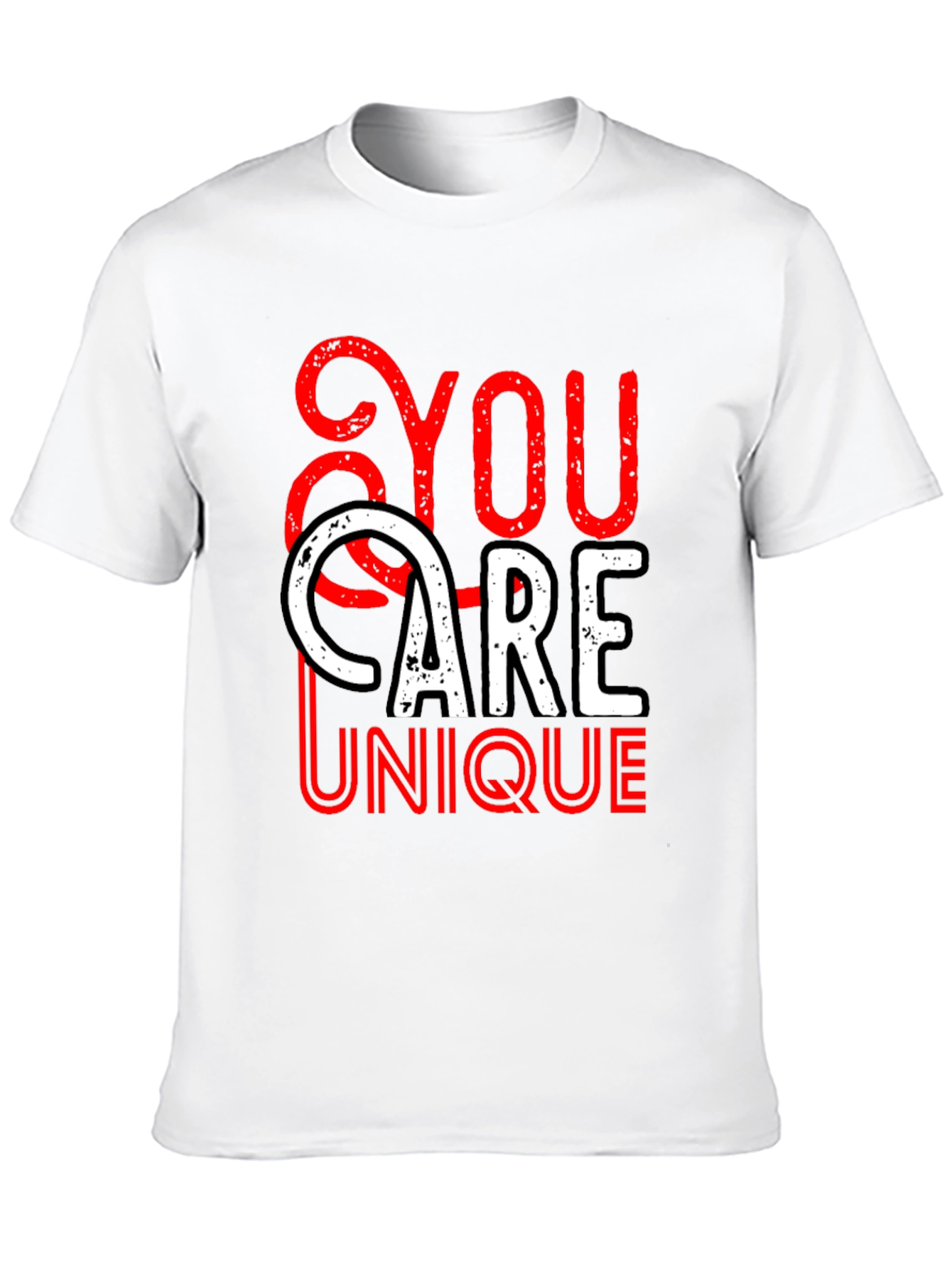 Black You Are Unique Graphic T-Shirt view 10