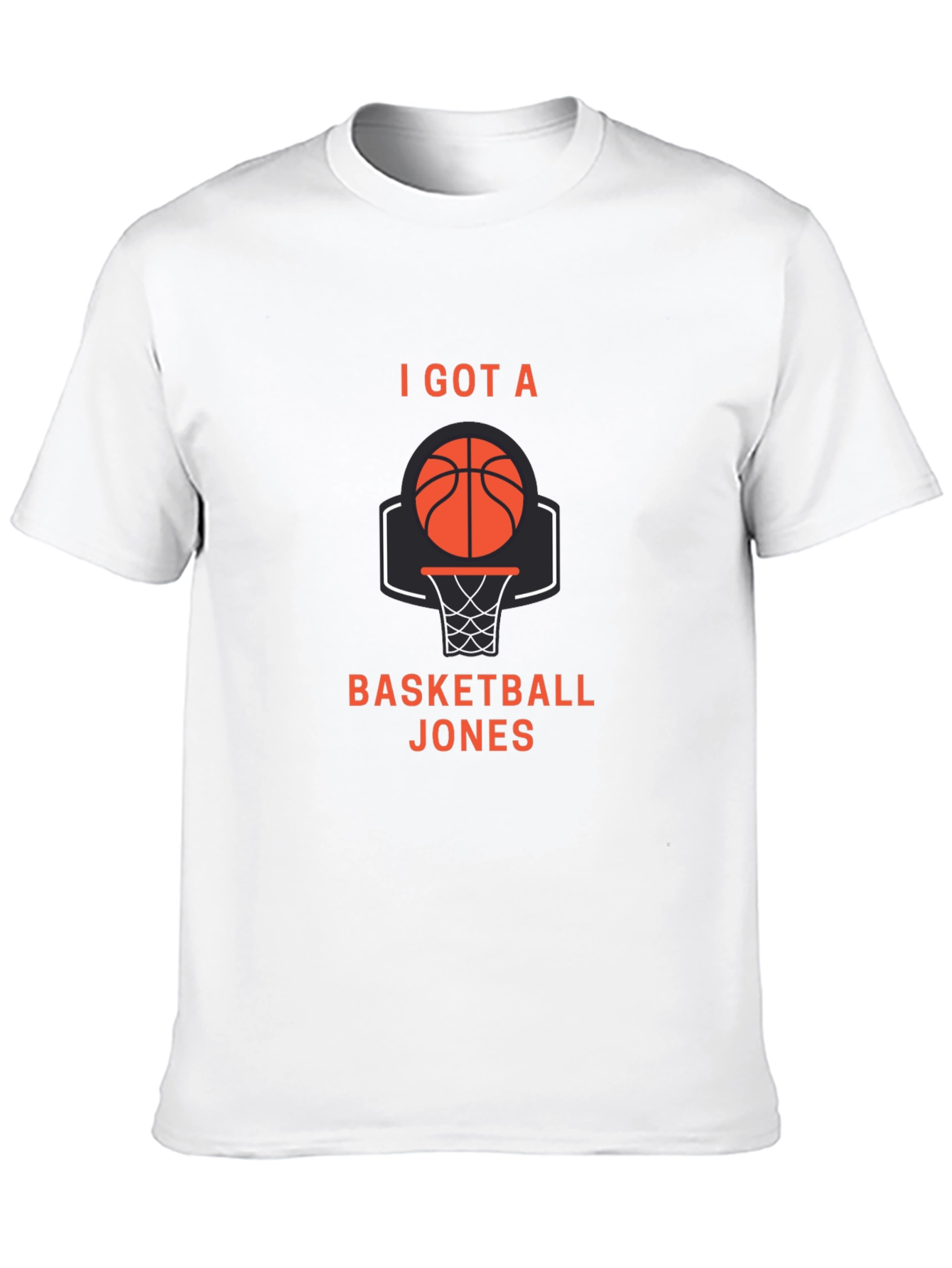 Black Basketball Jones T-Shirt - I Got A Basketball Jones view 10