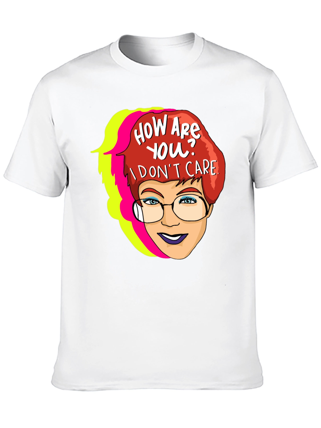 Black Sarcastic Cartoon Graphic T-Shirt view 10