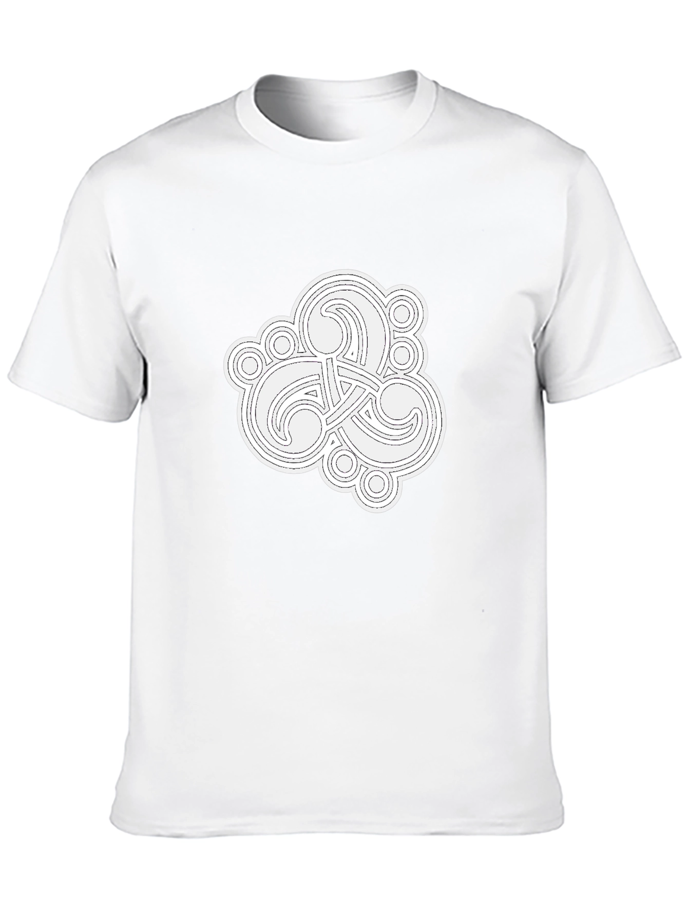 Black Celtic Knot Graphic Black T-Shirt view 10