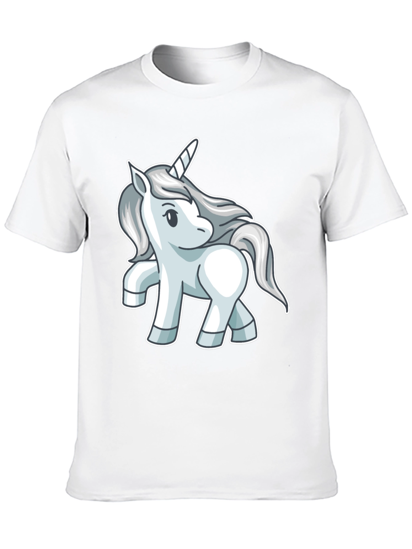 Black Unicorn Graphic T-Shirt - Black Cotton Tee view 10