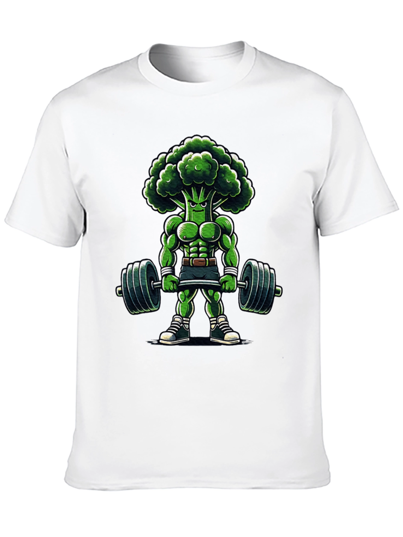 Black Broccoli Bodybuilder T-Shirt view 10