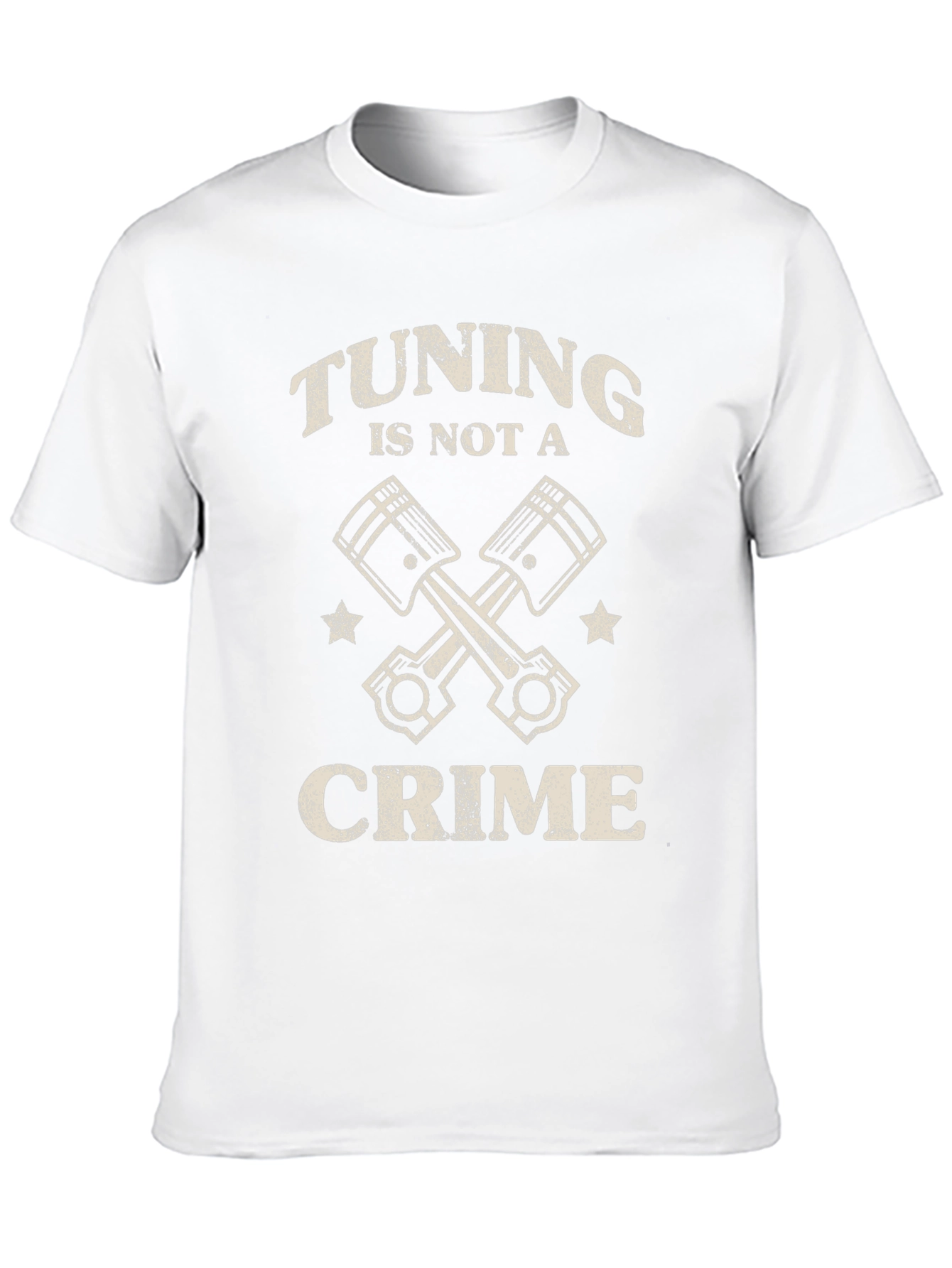Black Tuning Is Not A Crime Graphic Tee - Car Enthusiast view 10
