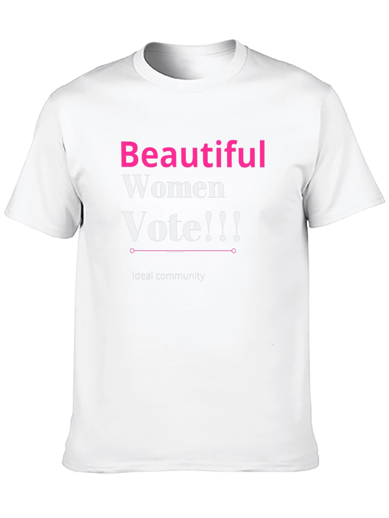 Black Beautiful Women Vote T-Shirt view 10