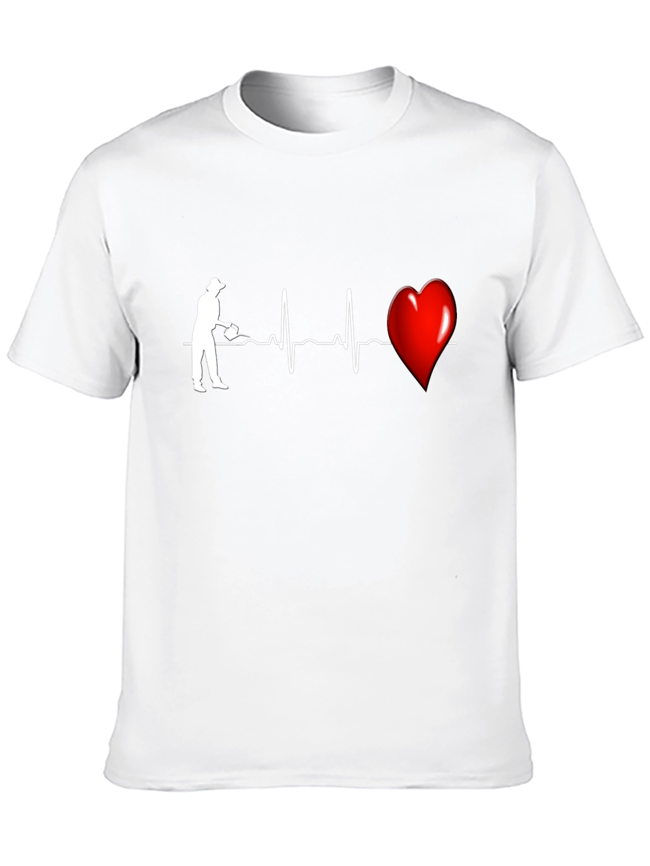 Black Gardener's Heartbeat Graphic Tee - Black view 10