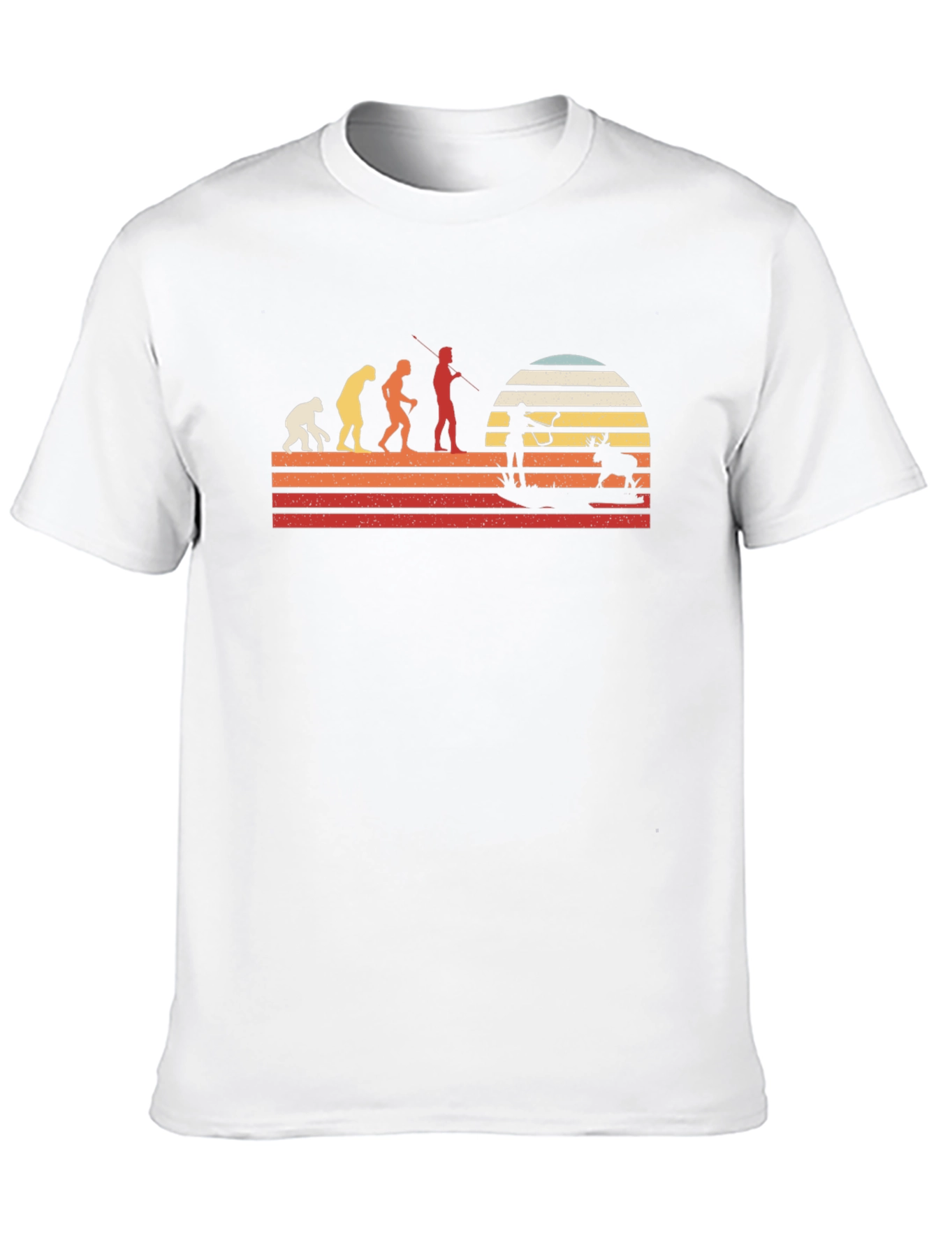 Black Evolution of Hunter Graphic T-Shirt - Black view 10