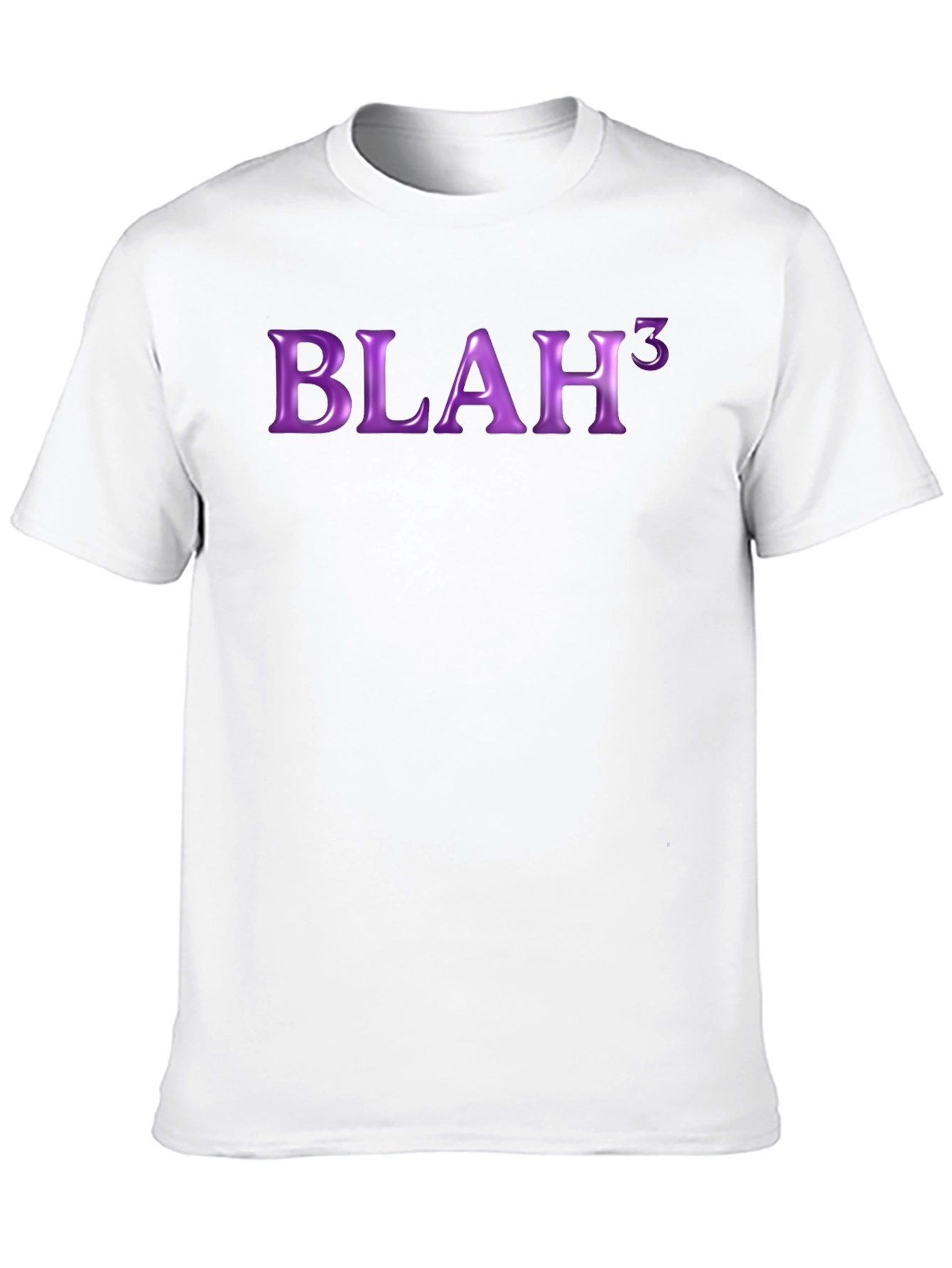 Black Blah Cubed Graphic Tee - Bold Statement T-Shirt view 10