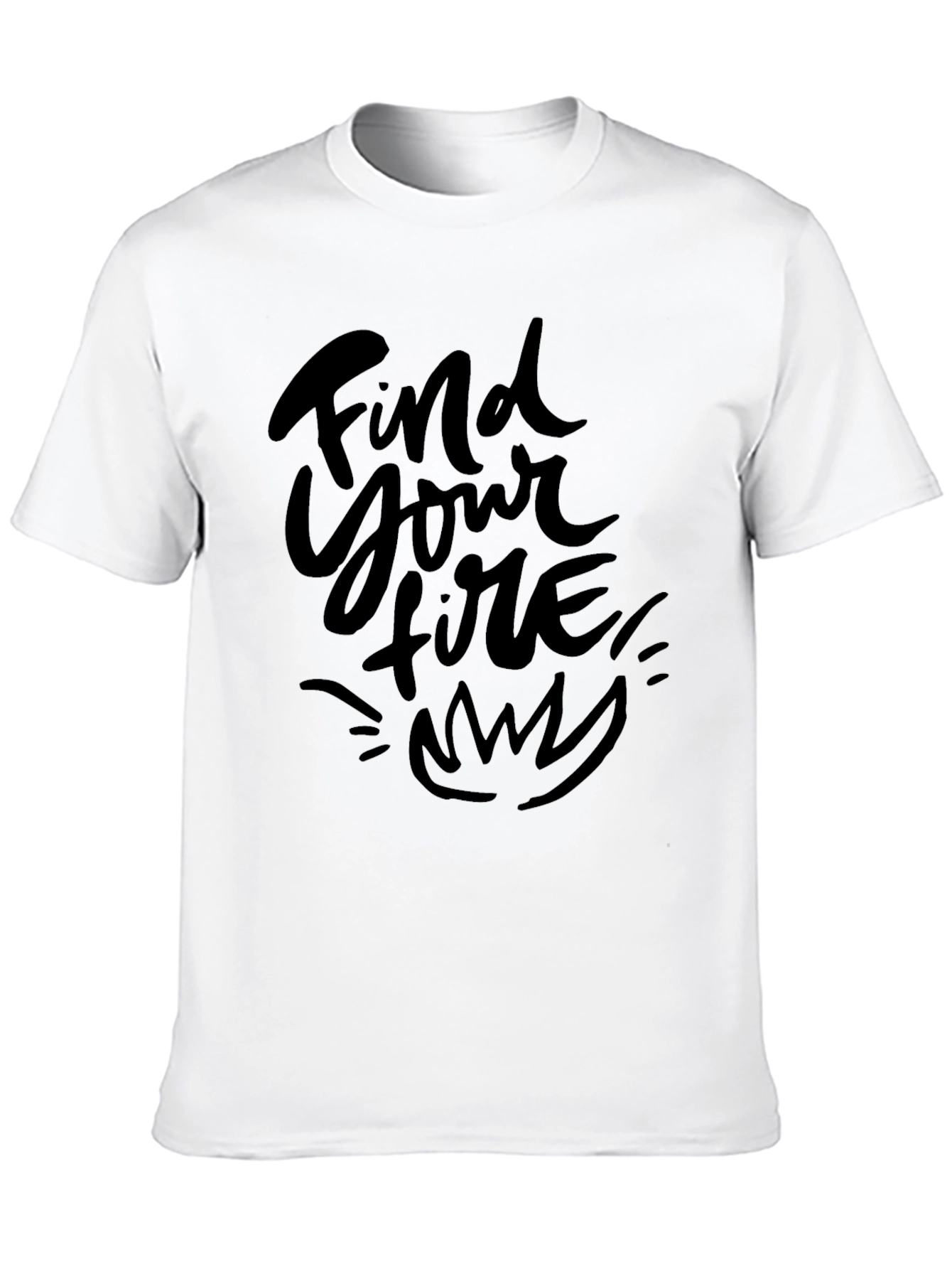 Black Find Your Fire Black Graphic Tee view 10