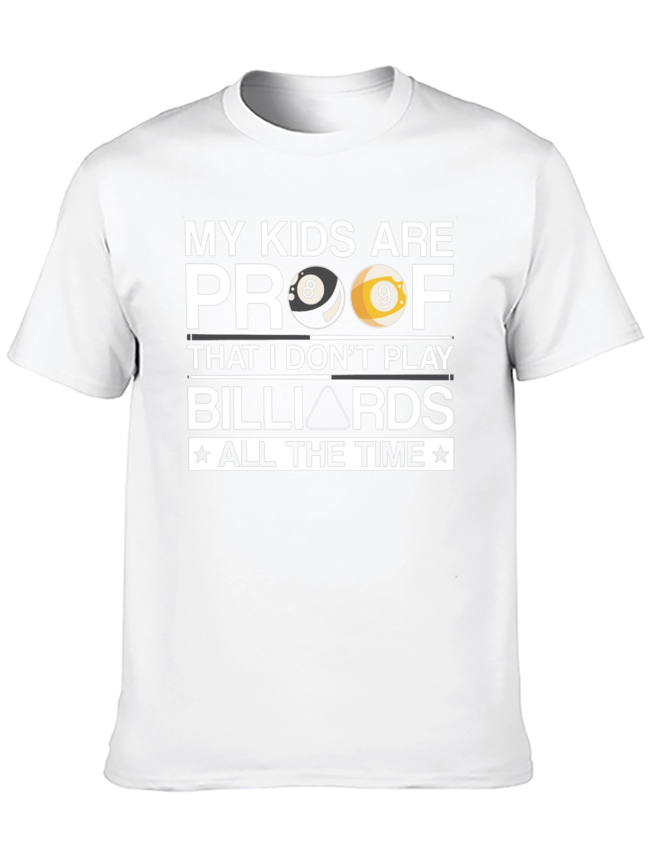 Black My Kids Billiards T-Shirt view 10