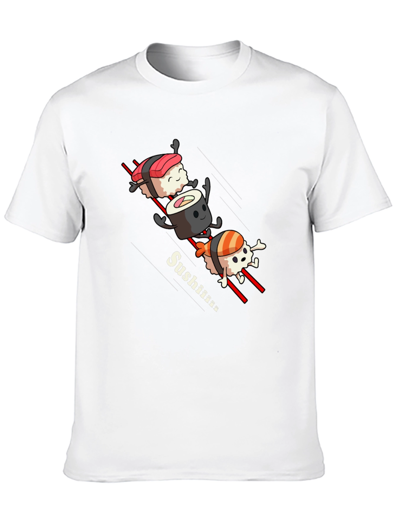 Black Sushi T-Shirt - Funny Sushi Design view 10