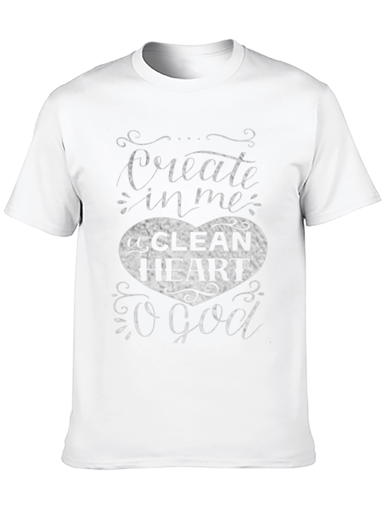 Black Create in Me a Clean Heart T-Shirt view 10