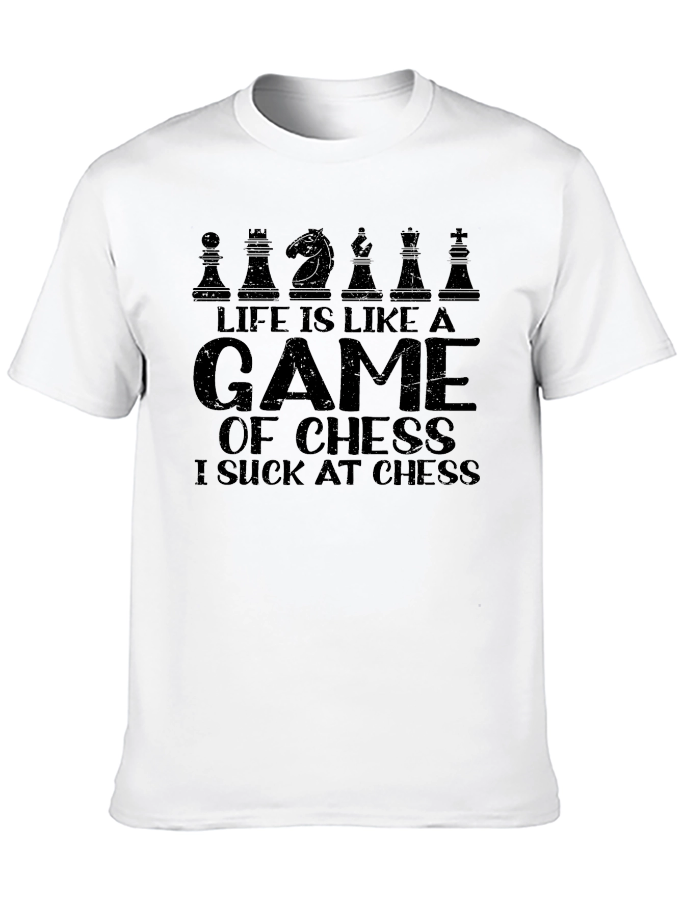 Black Life is Like Chess T-Shirt - I Suck at Chess Humor Tee view 10