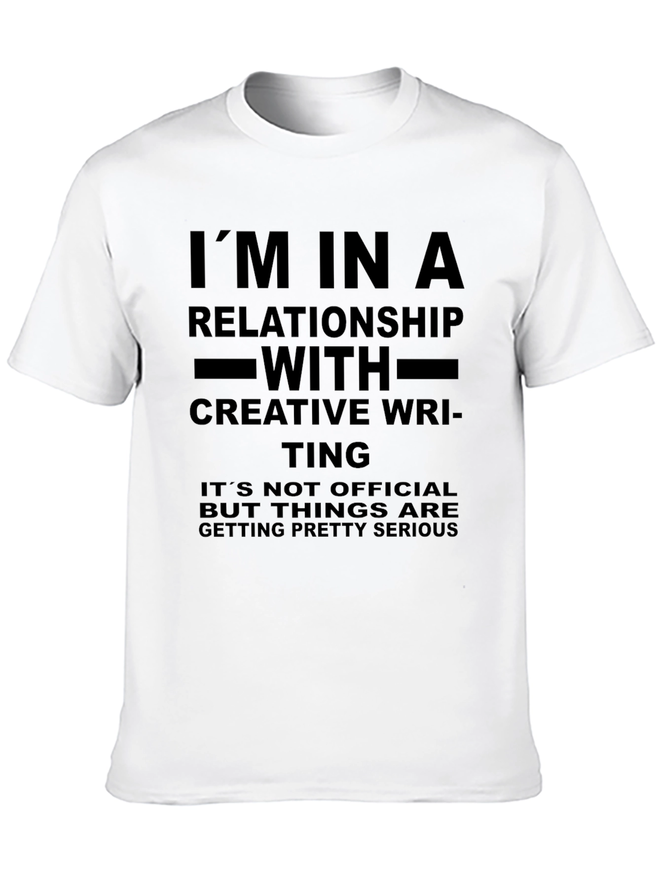 Black Creative Writing Relationship T-Shirt view 10
