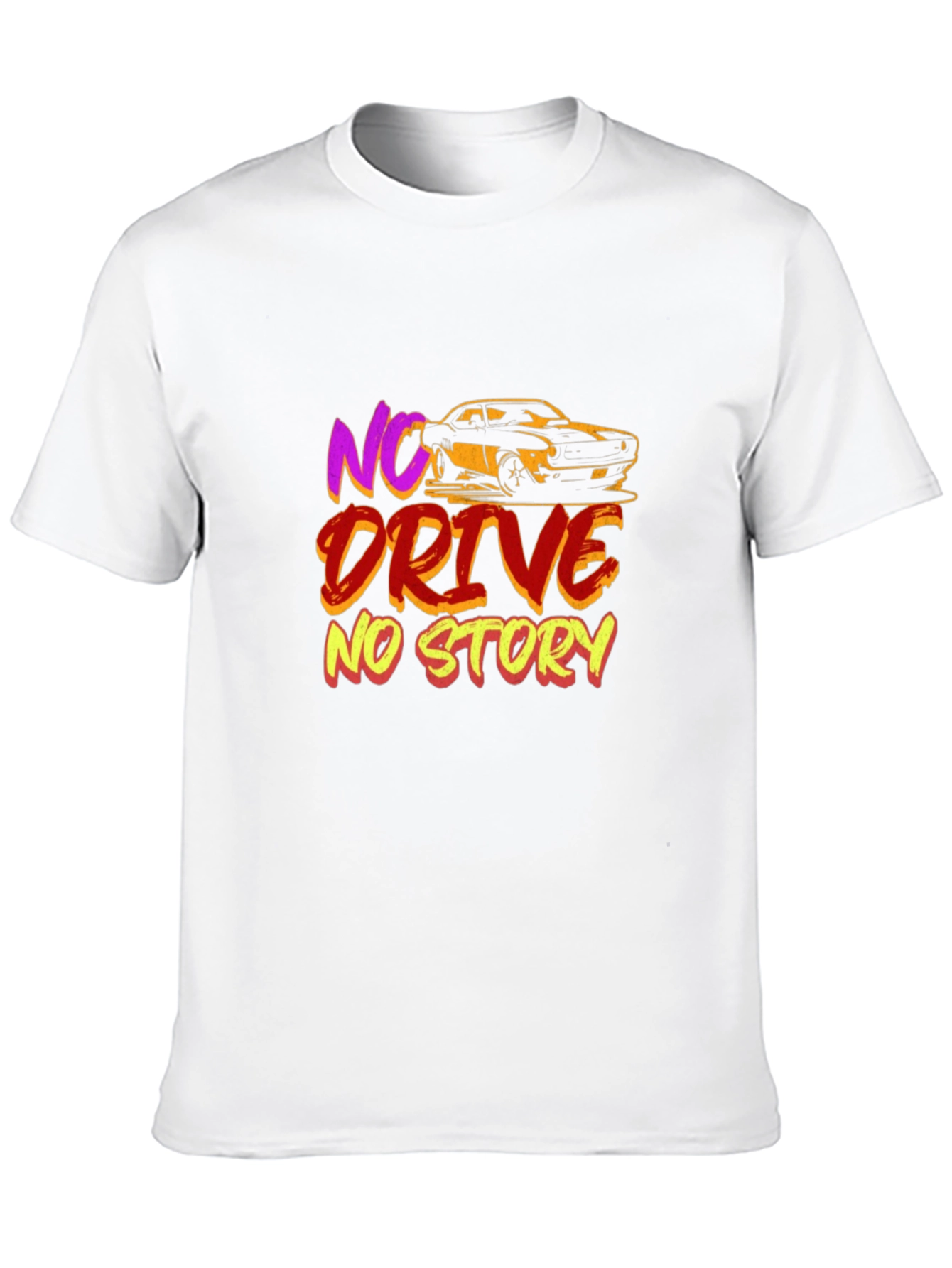 Black No Drive No Story Graphic T-Shirt view 10