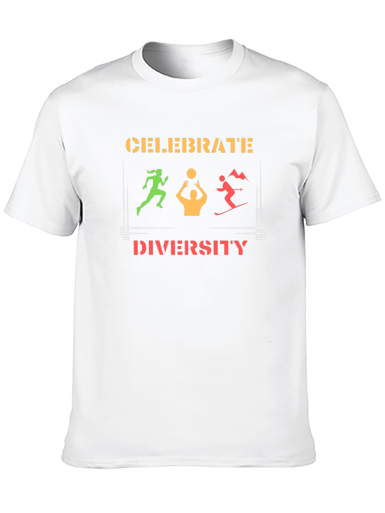 Black Celebrate Diversity Graphic T-Shirt view 10