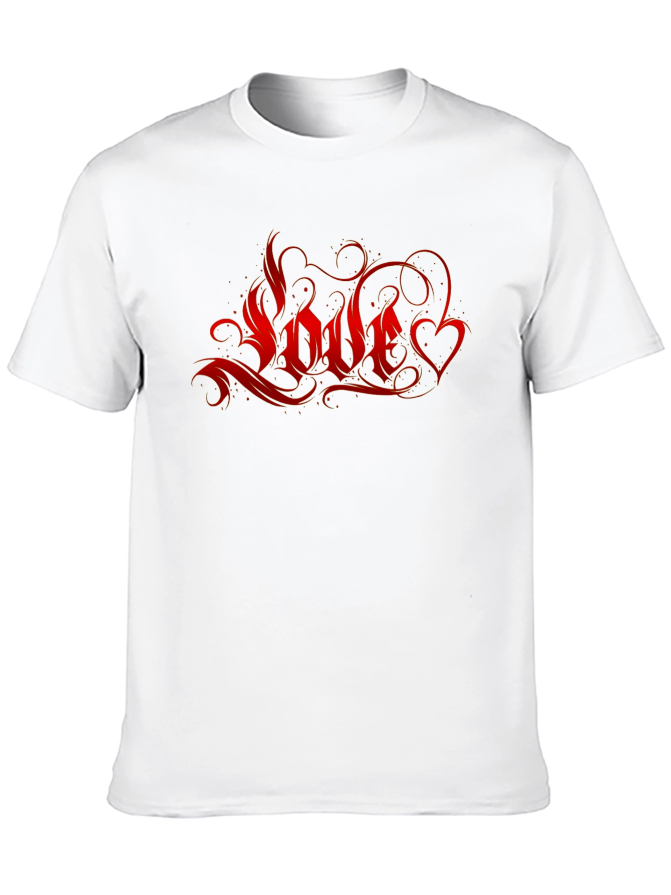 Black Love Graphic Print Black T-Shirt view 10