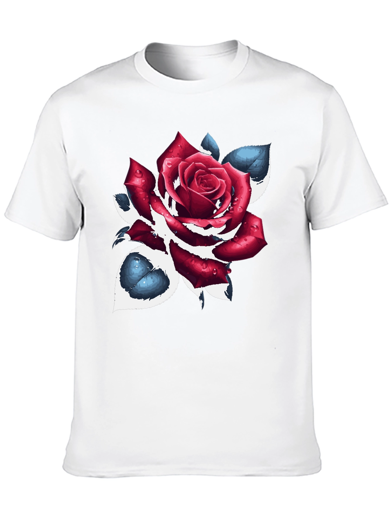 Black Rose Graphic Black T-Shirt view 10