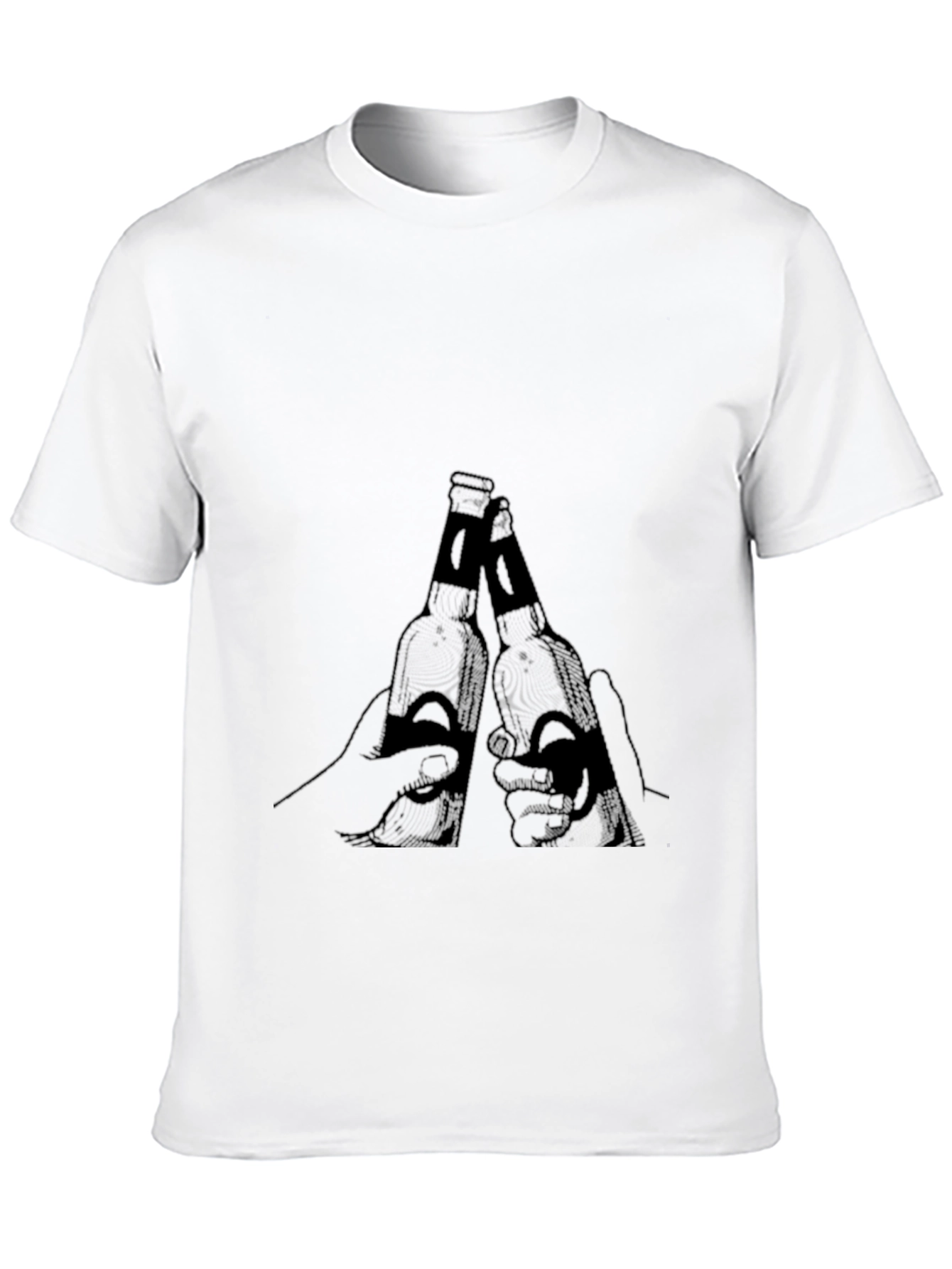 Black Men's Black Beer Toast Graphic Tee view 10