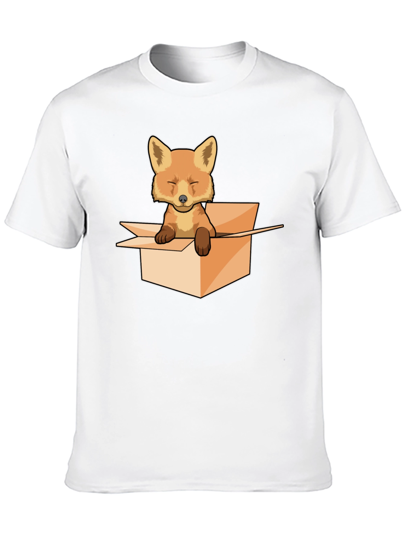 Black Fox in a Box Graphic Tee view 10