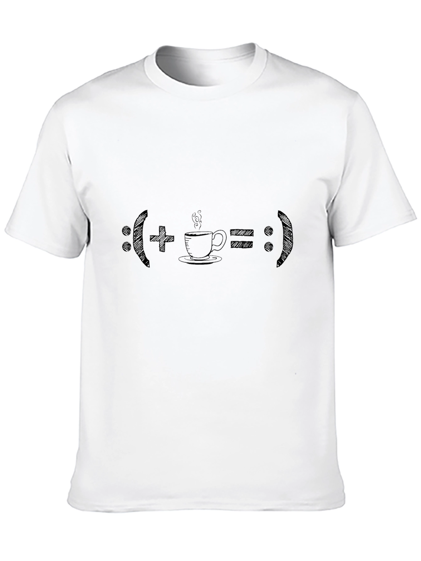 Black Coffee Equation T-Shirt: Happy Start view 10