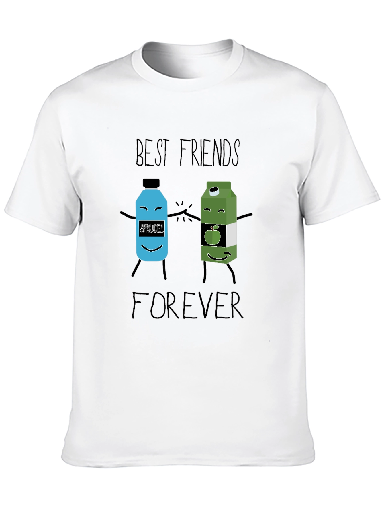 Black Best Friends Forever T-Shirt view 10