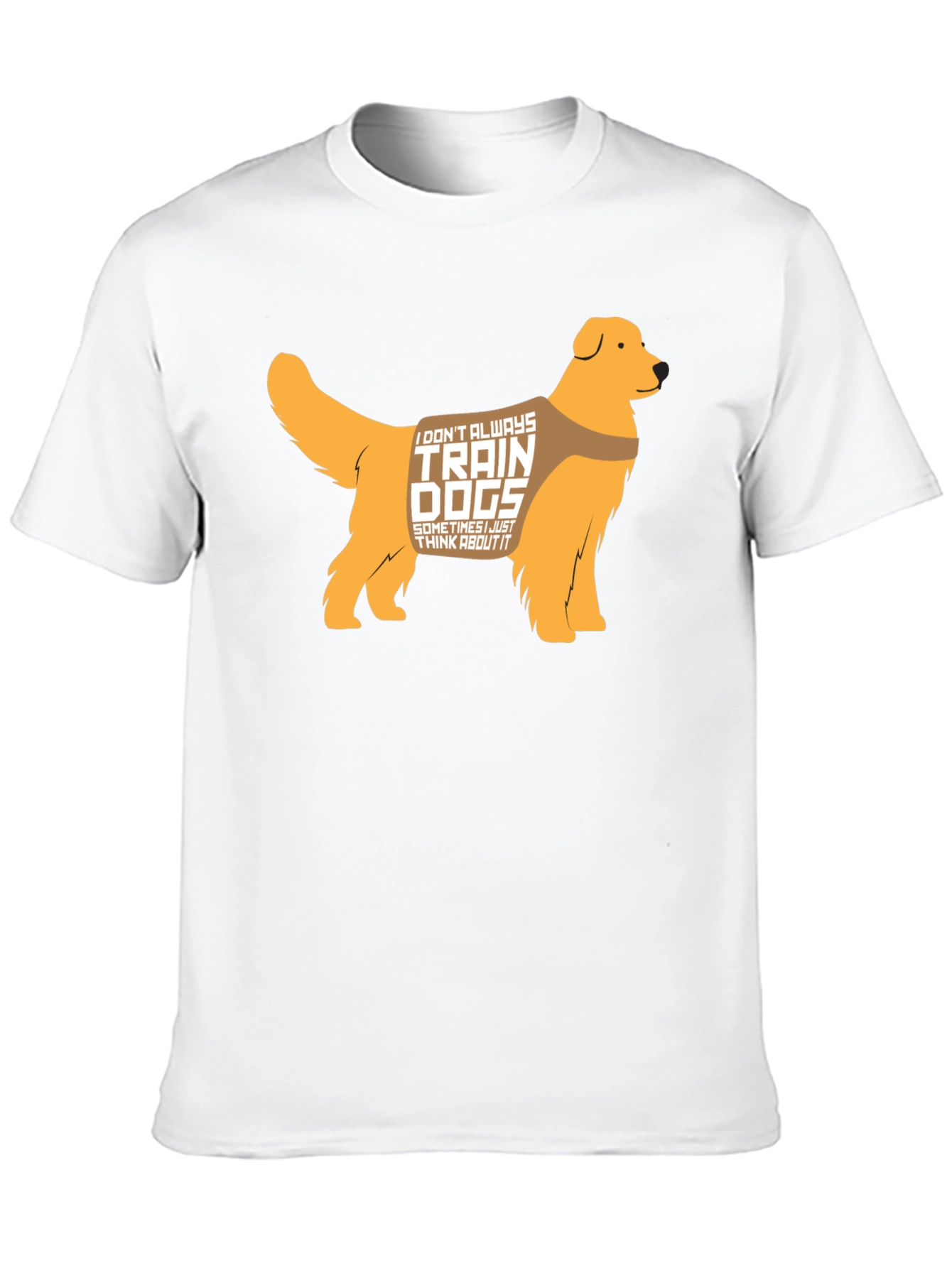 Black Dog Trainer T-Shirt - Golden Retriever Design view 10