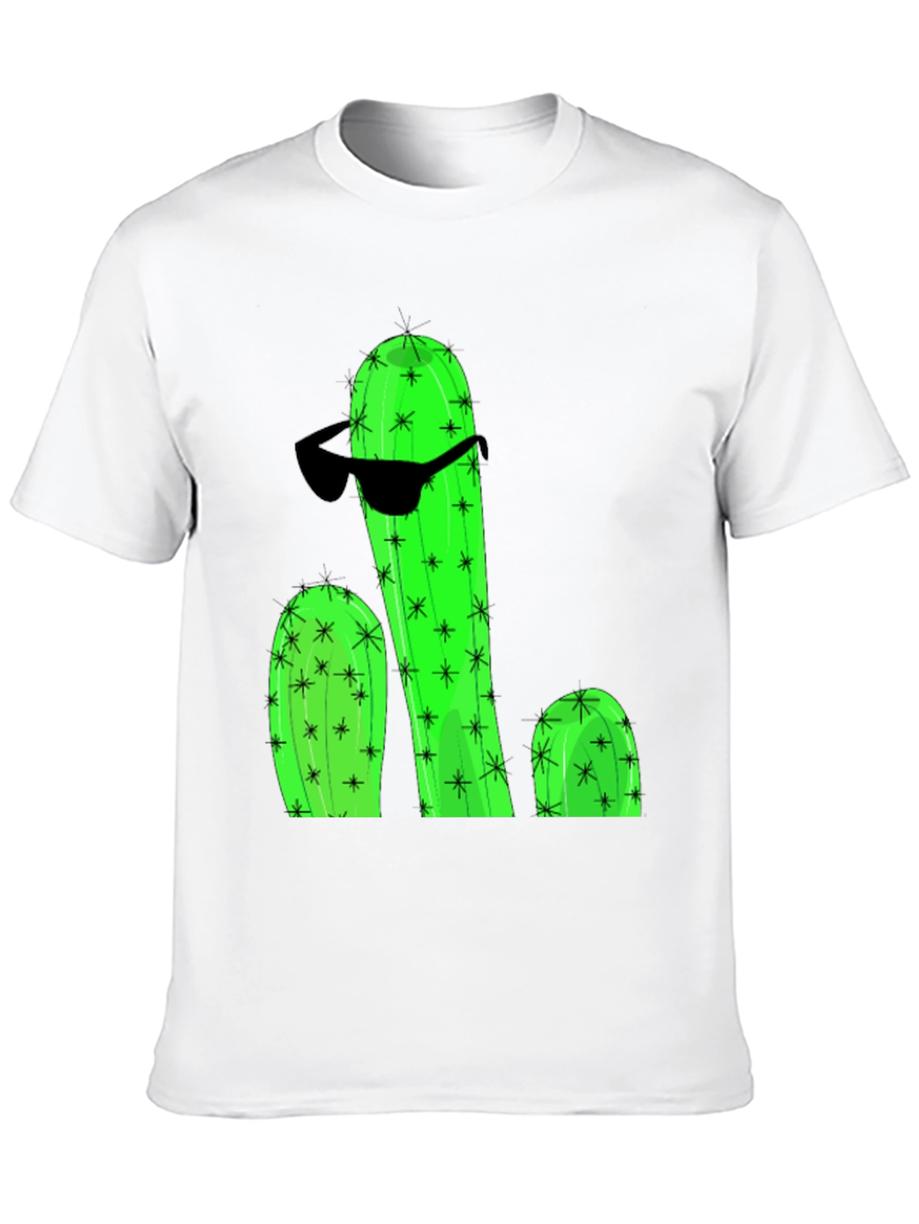 Black Cool Cactus Graphic T-Shirt view 10