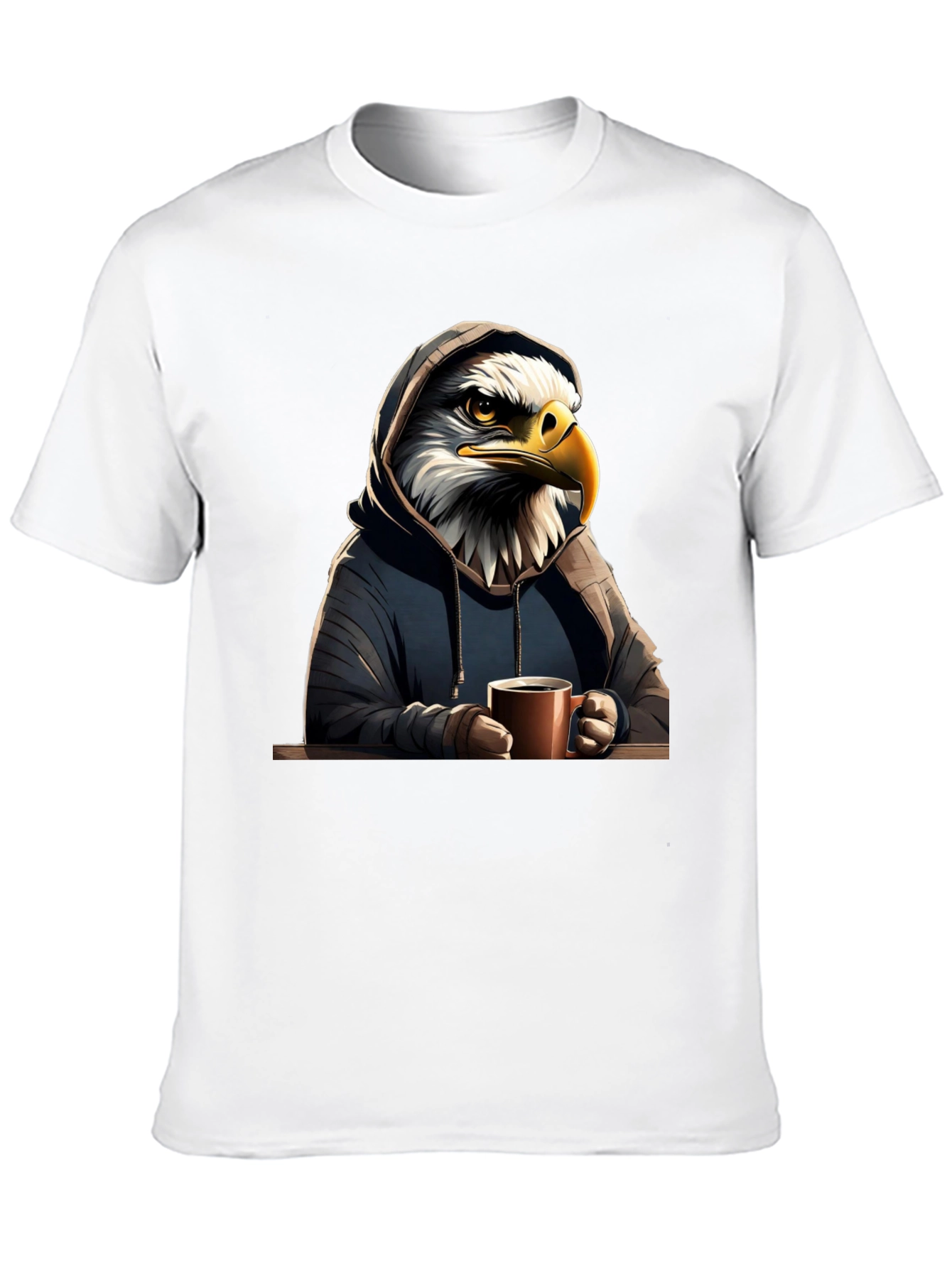Eagle Hoodie T-Shirt: Coffee Lover Edition - 10