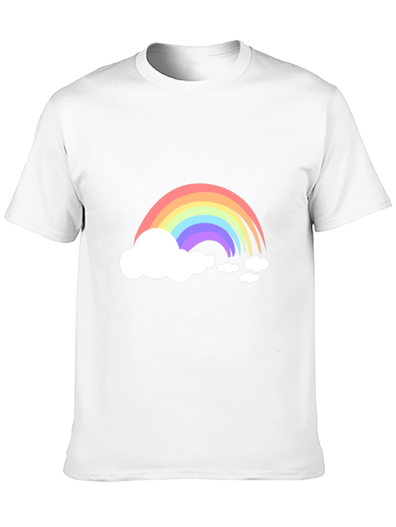 Black Rainbow Cloud Graphic Tee - Black Cotton Blend view 10