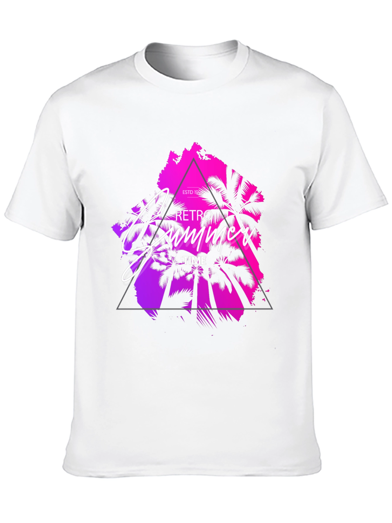 Black Retro Summer Time Graphic Tee view 10