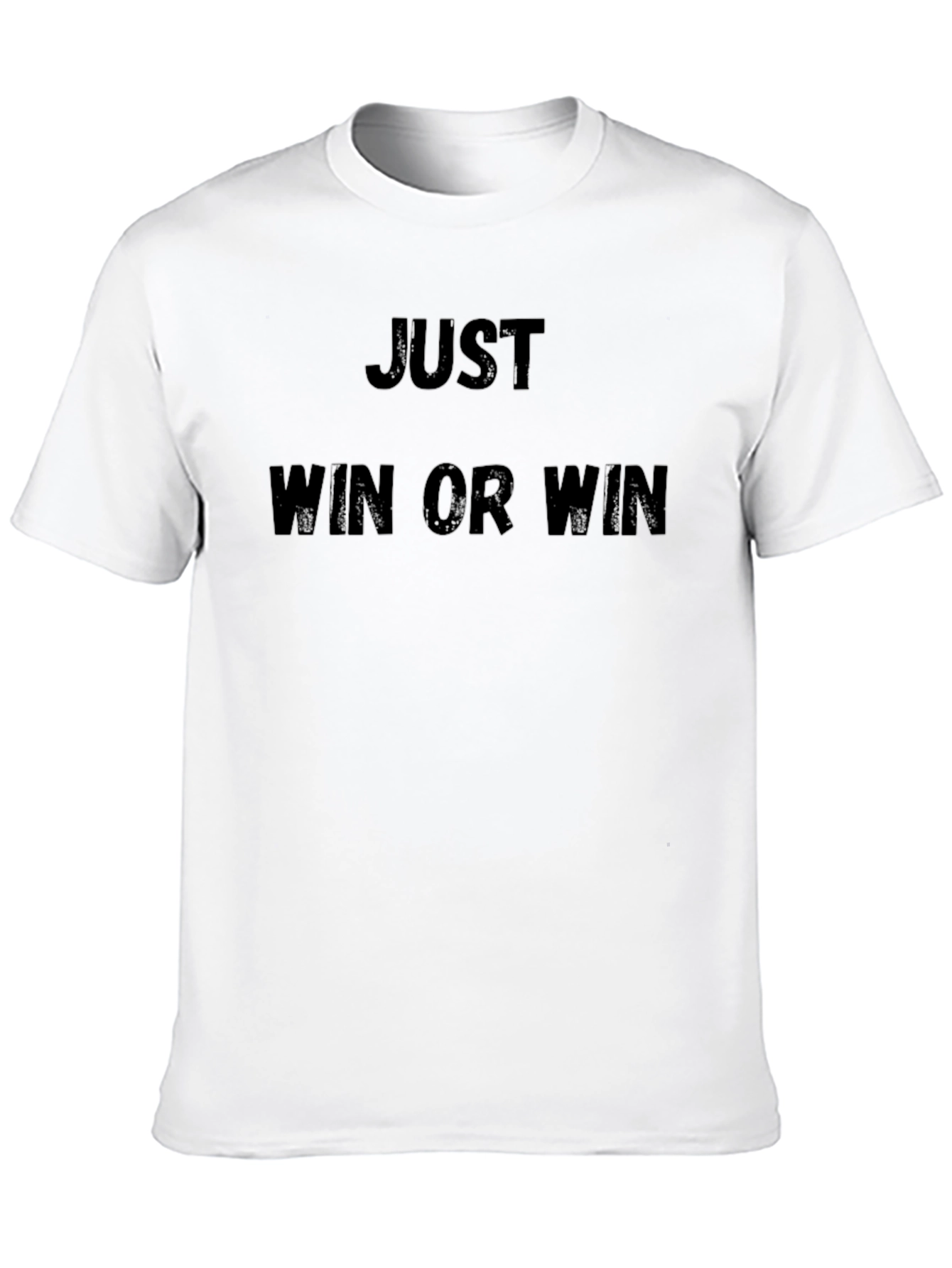 Black Just Win or Win Black Graphic Tee view 10
