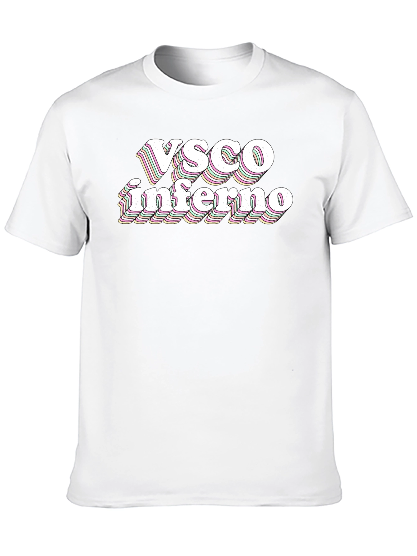 Black VSCO Inferno Graphic T-Shirt - Retro Style Tee view 10