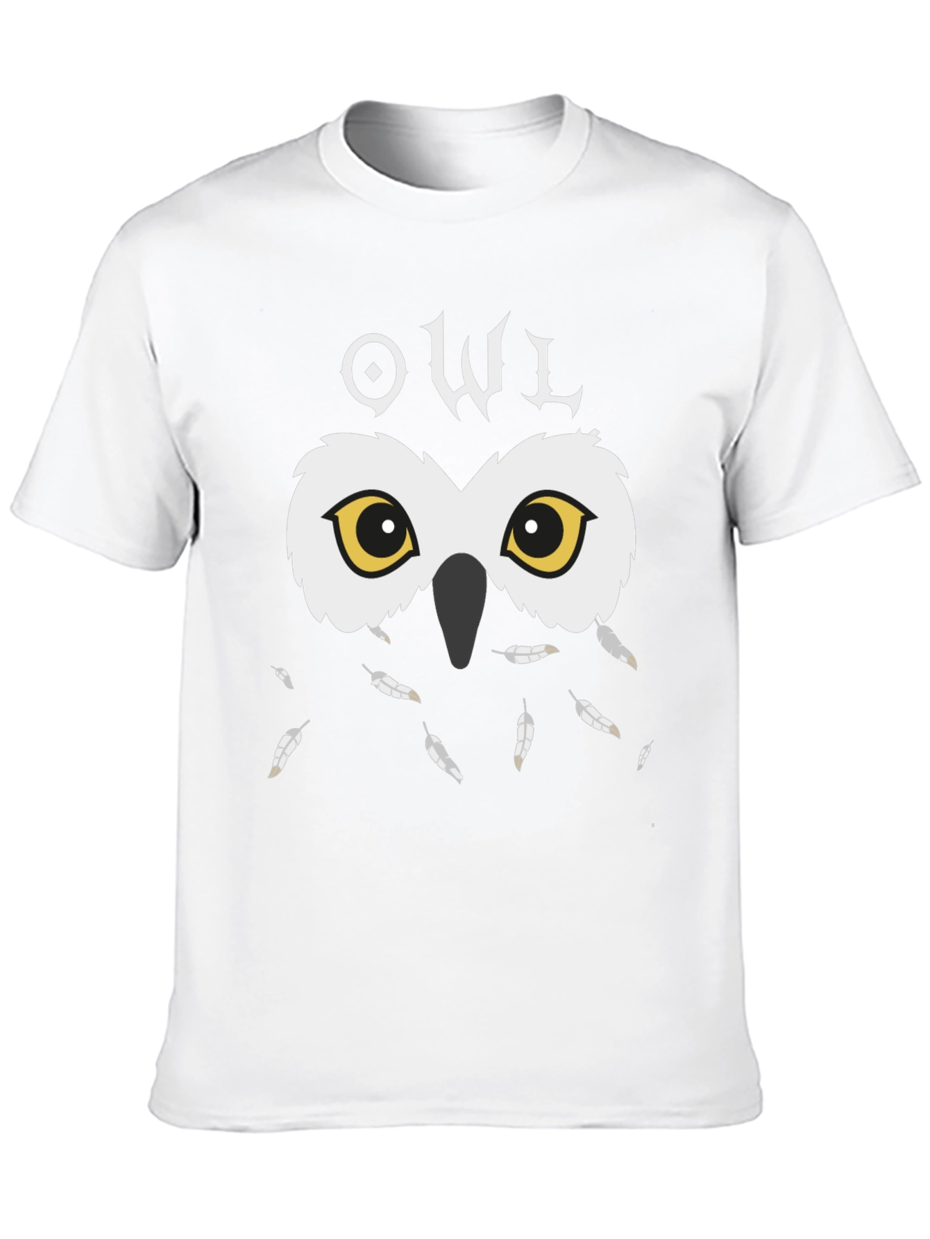 Black Owl Graphic Black T-Shirt - Unique Design view 10
