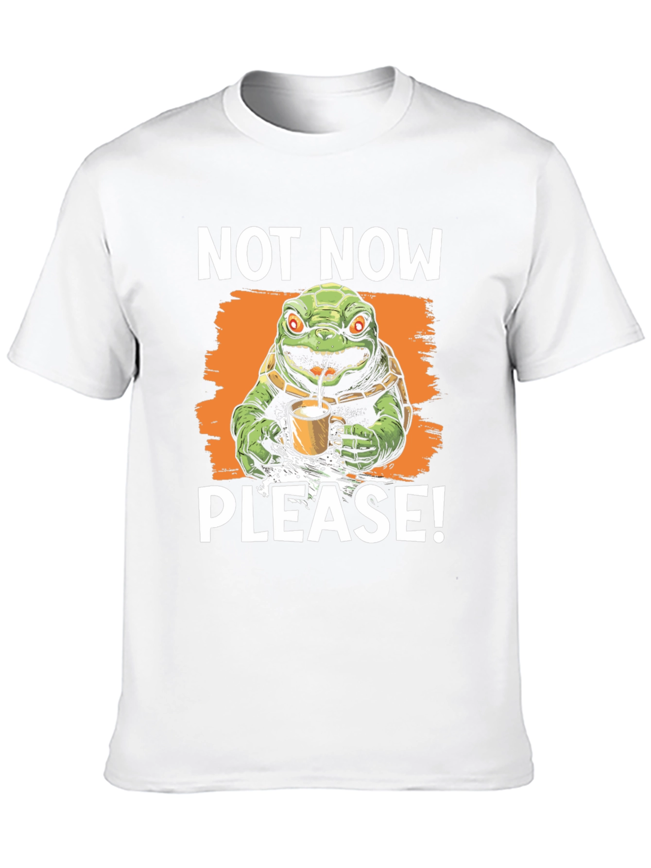 Black Not Now Please! Turtle T-Shirt view 10
