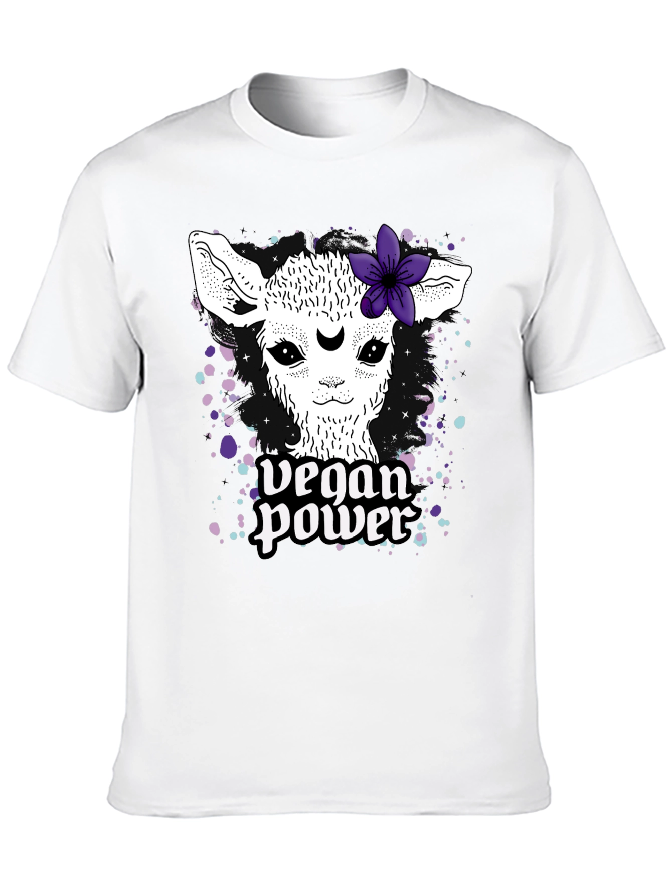 Vegan Power Llama Tee - Cute Animal Lover Shirt - 10