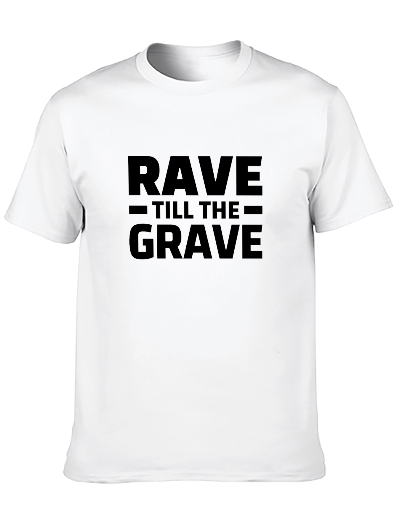Black Rave Till The Grave Black T-Shirt view 10