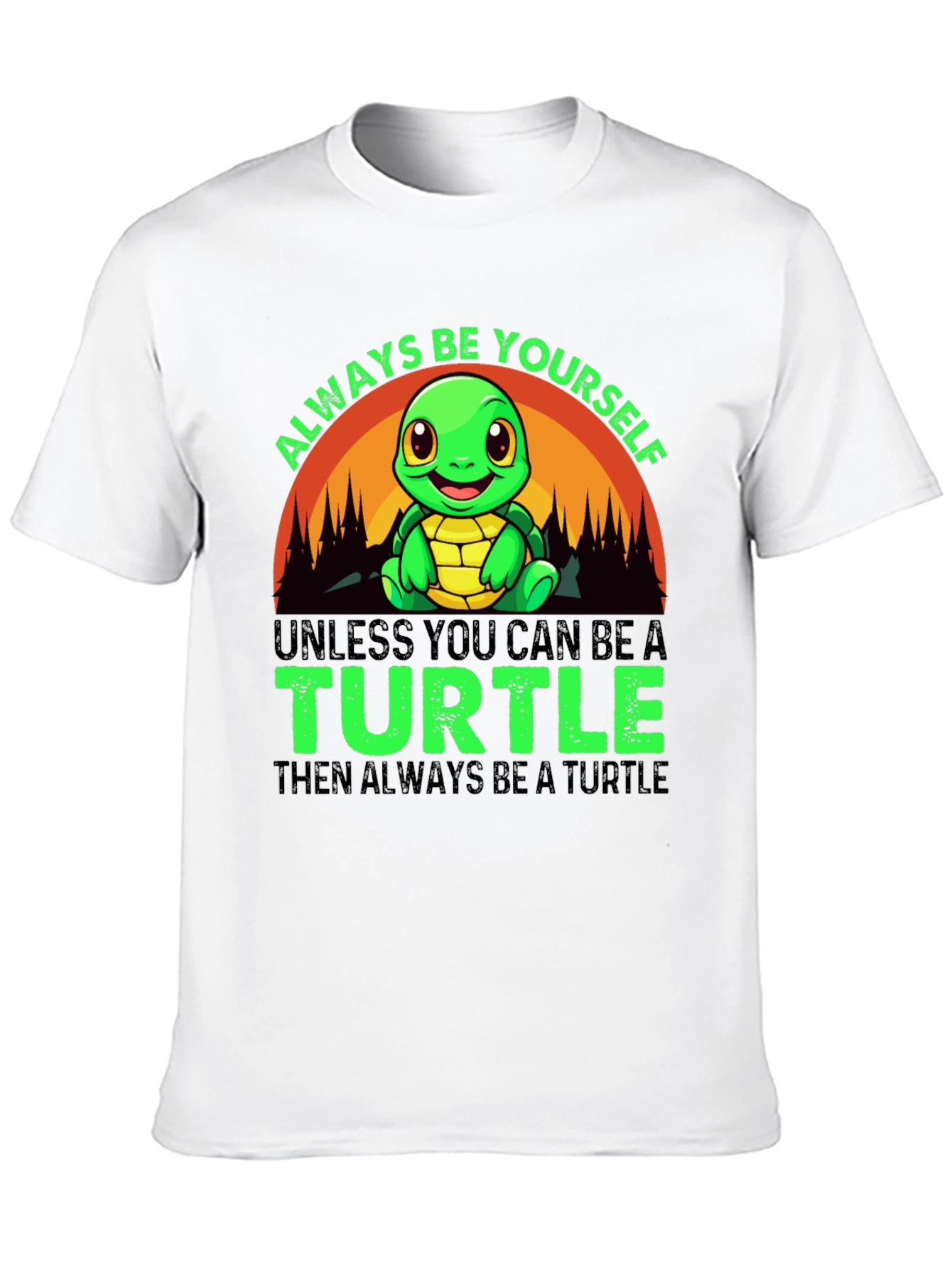 Black Always Be Yourself Turtle T-Shirt view 10