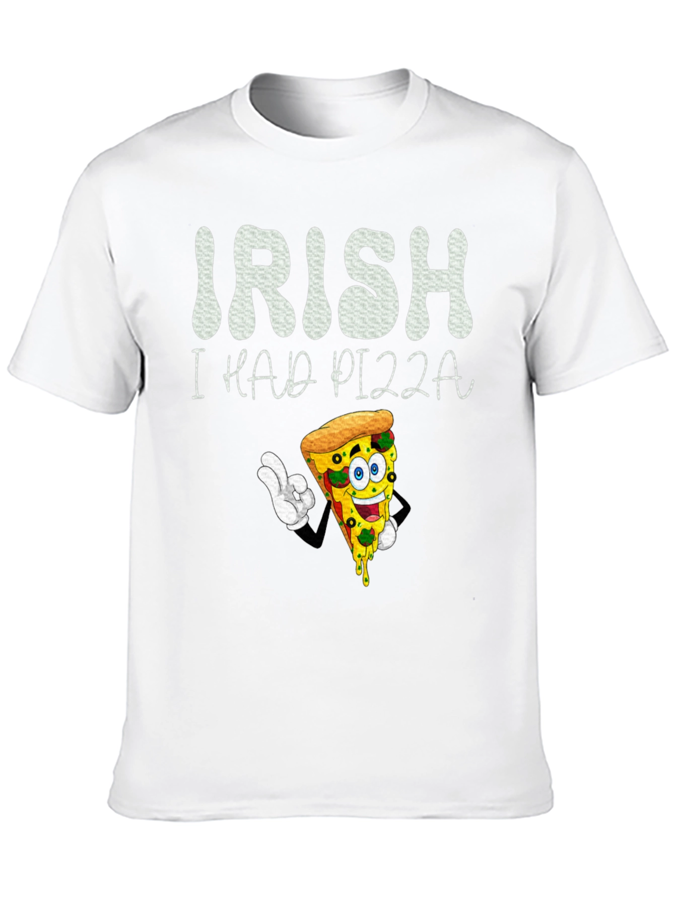 Black Irish I Had Pizza T-Shirt view 10
