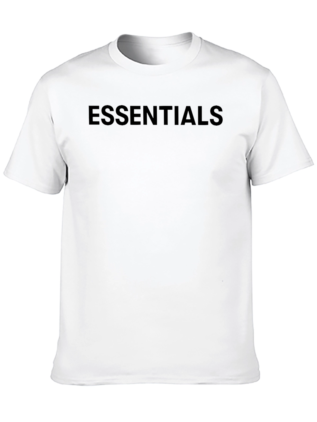 Black Essentials Black Crew Neck T-Shirt view 10