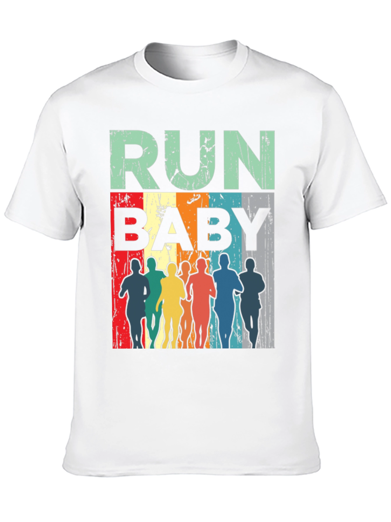 Black Run Baby Vintage Graphic Tee - Unisex view 10