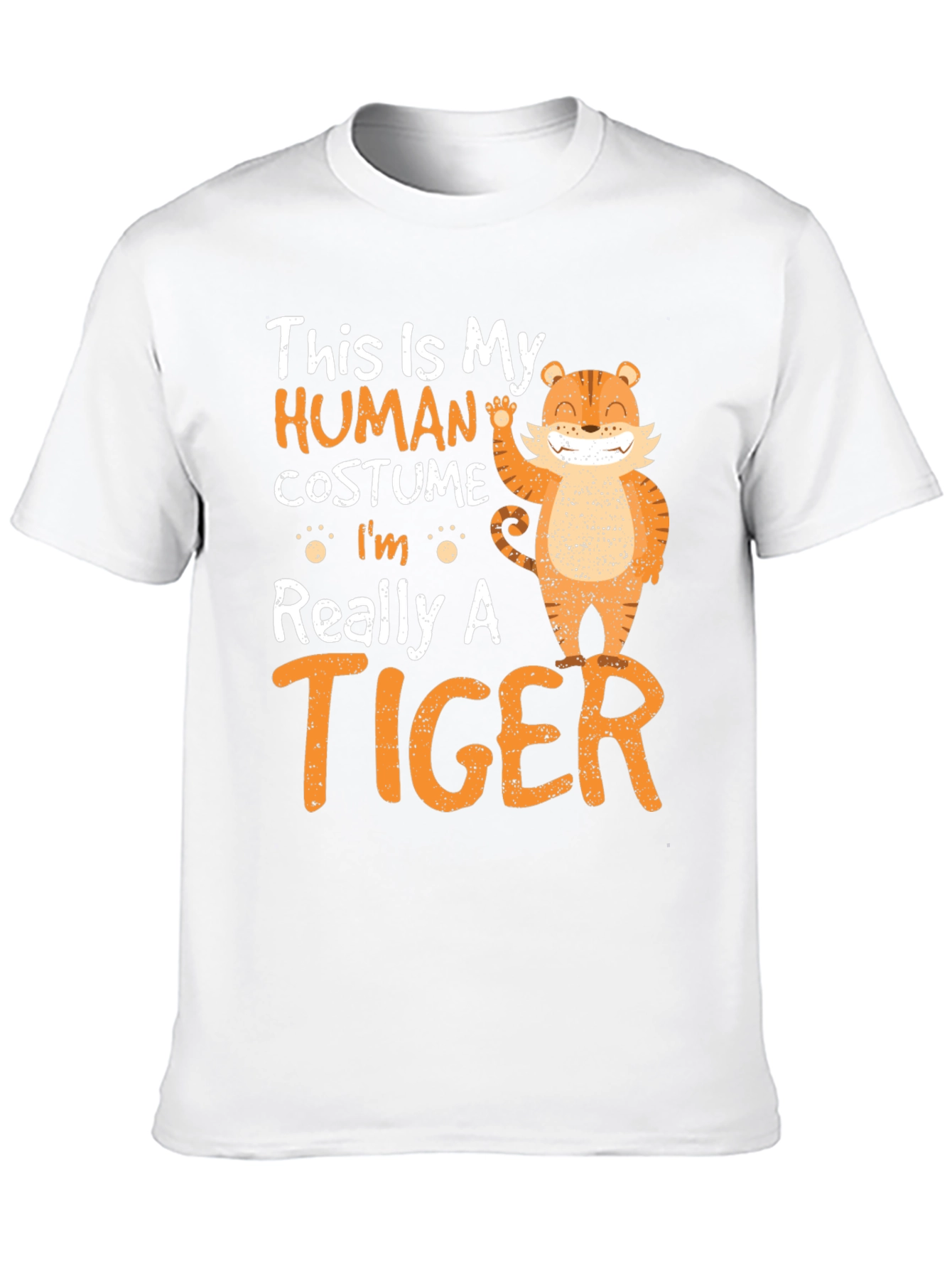 Black Human Costume Tiger T-Shirt view 10