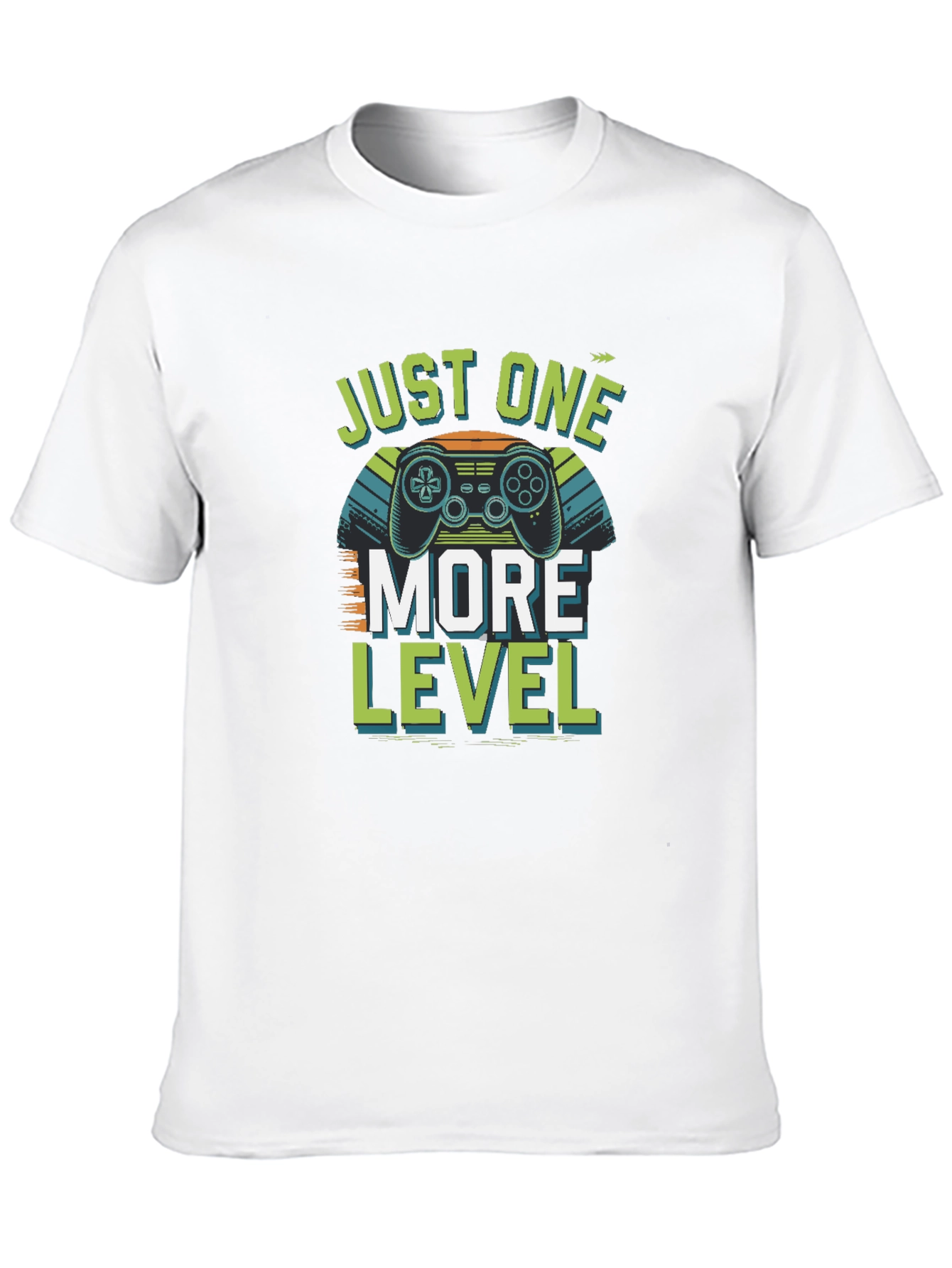 Black Just One More Level Gamer T-Shirt - Black Cotton view 10